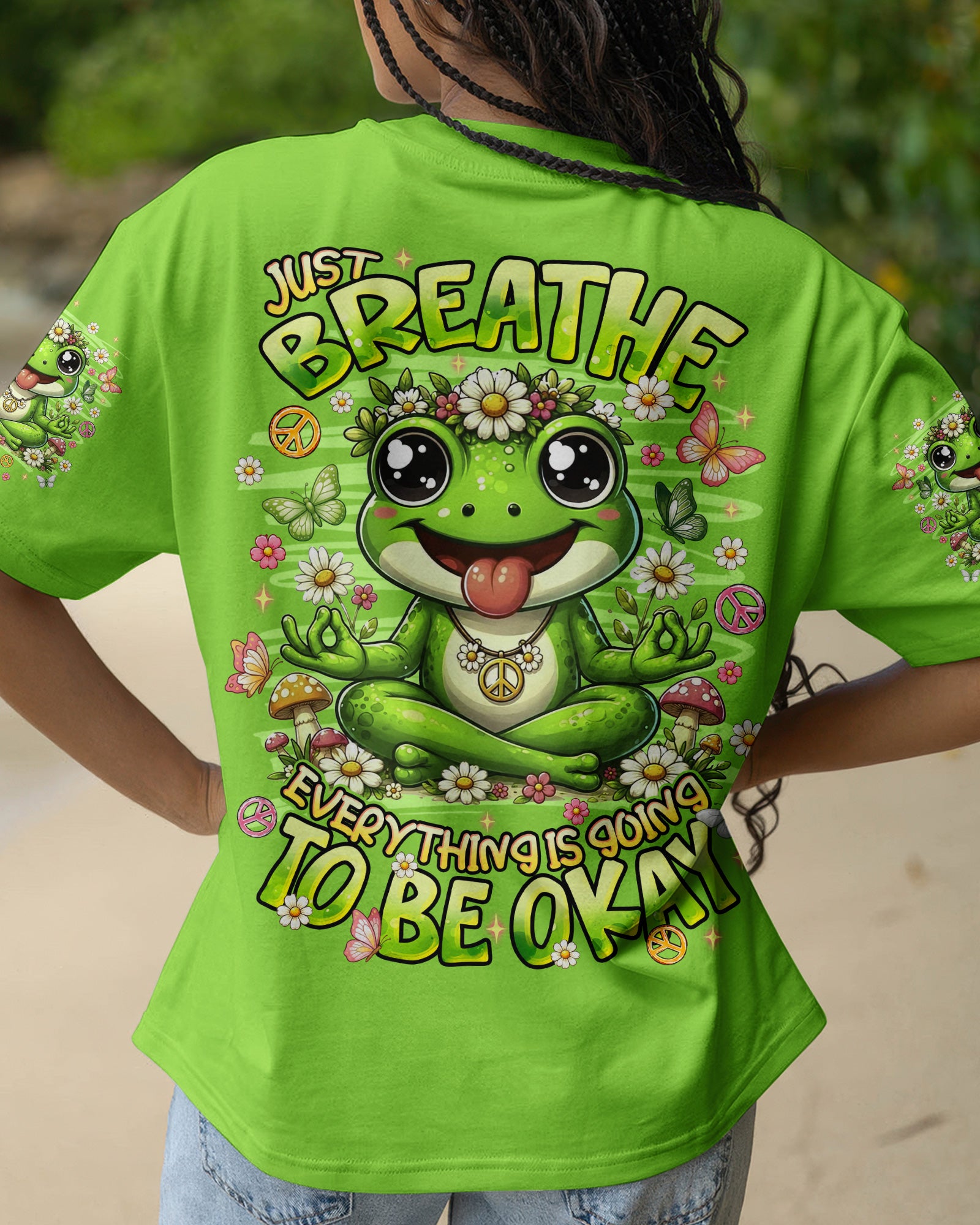 JUST BREATHE FROG  ALL OVER PRINT - TLNT2906261