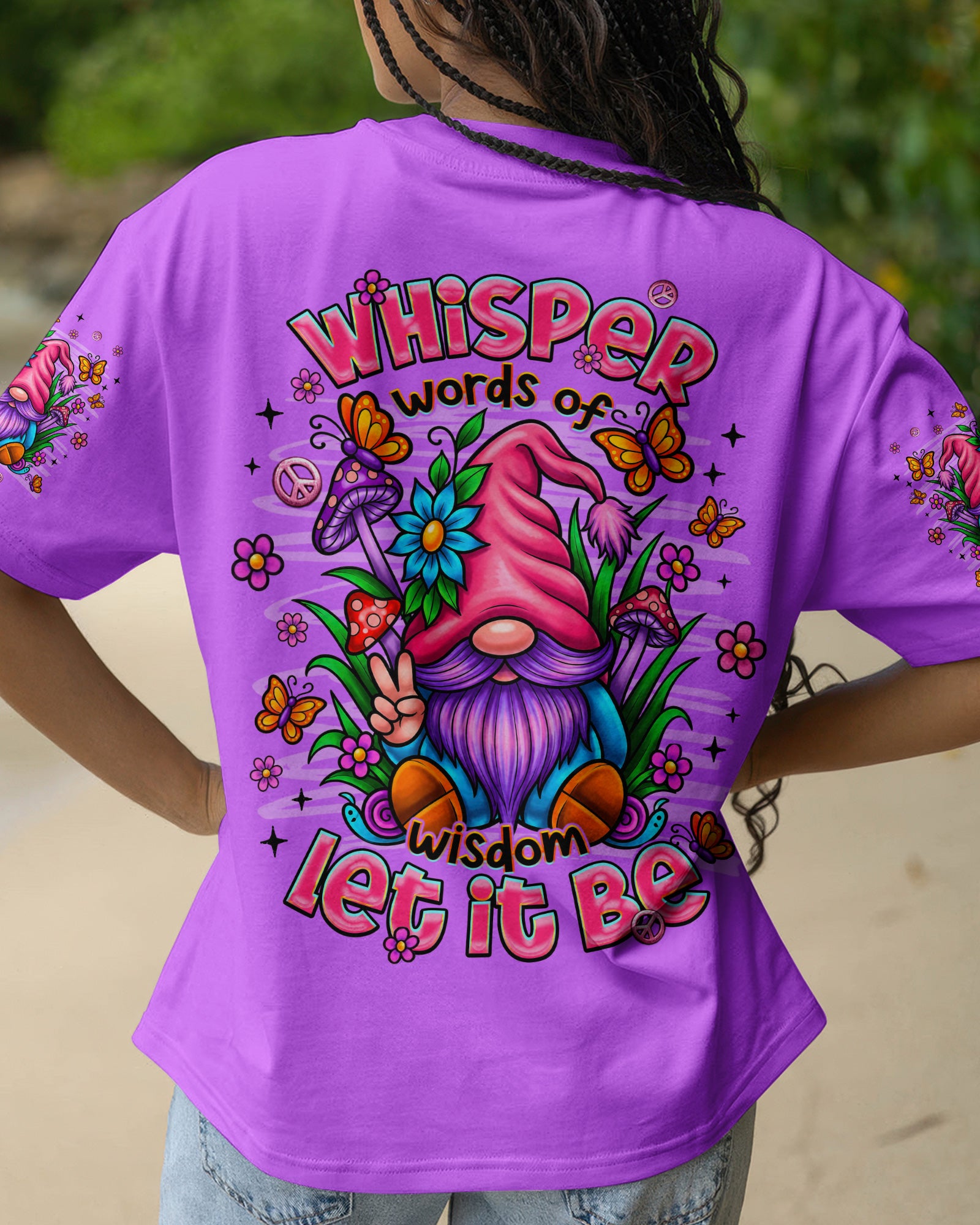 WHISPER WORDS OF WISDOM LET IT BE GNOME ALL OVER PRINT - TLNT2907261