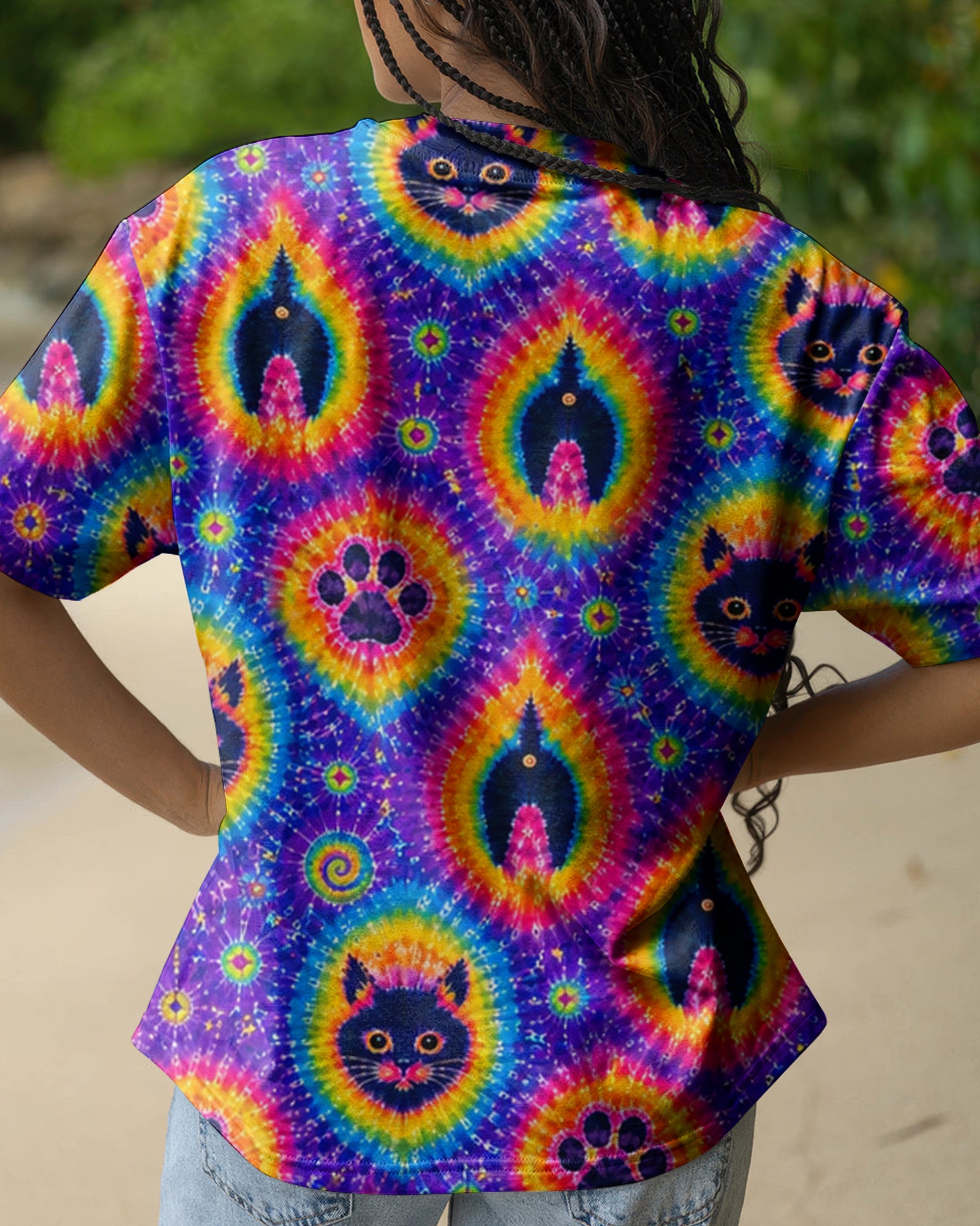 FUNNY CAT PAW PRINT ALL OVER PRINT - TLHN0907261