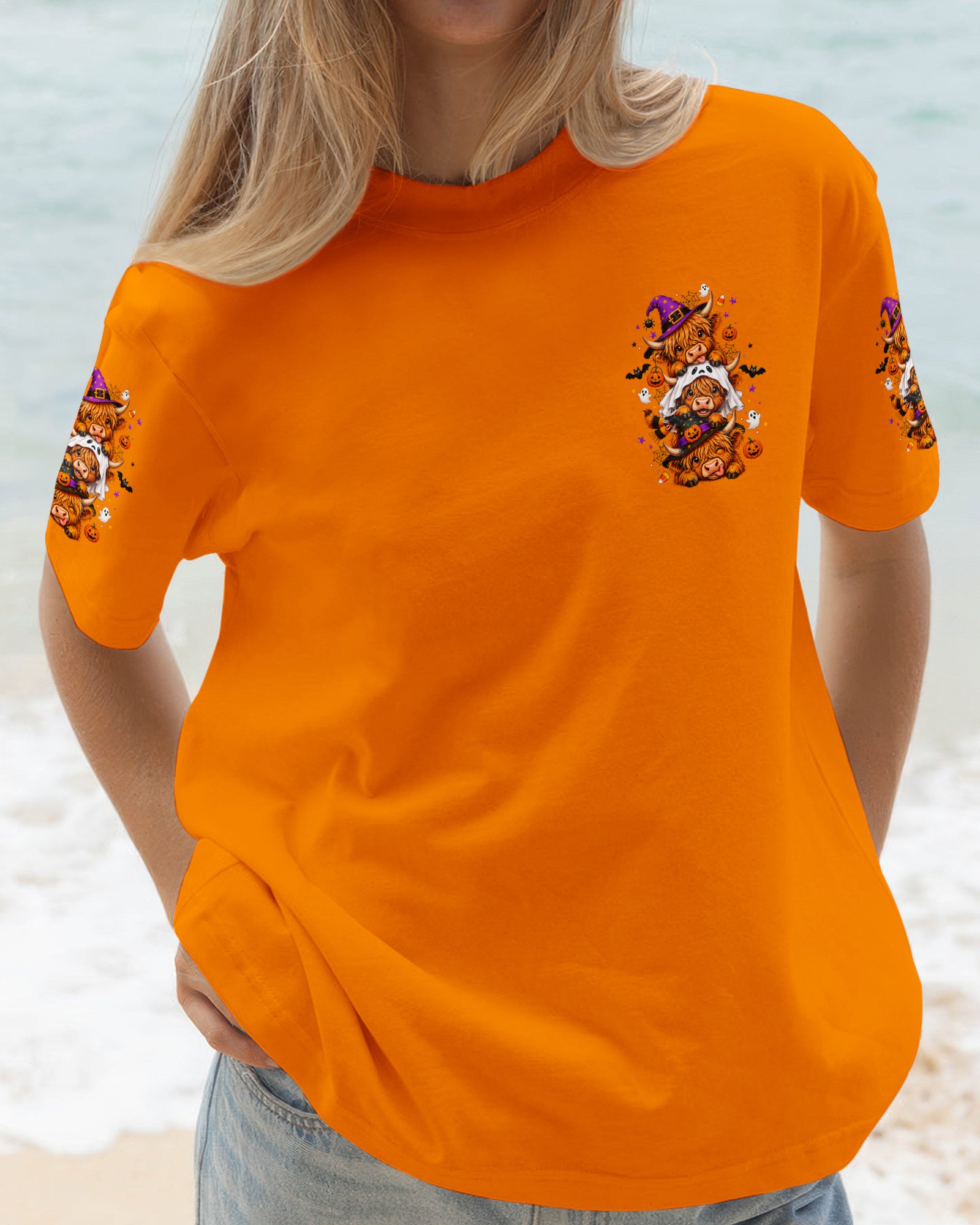 GOOD TIMES CRAZY FRIEND HIGHLAND COW HALLOWEEN ALL OVER PRINT - TLNO2307263