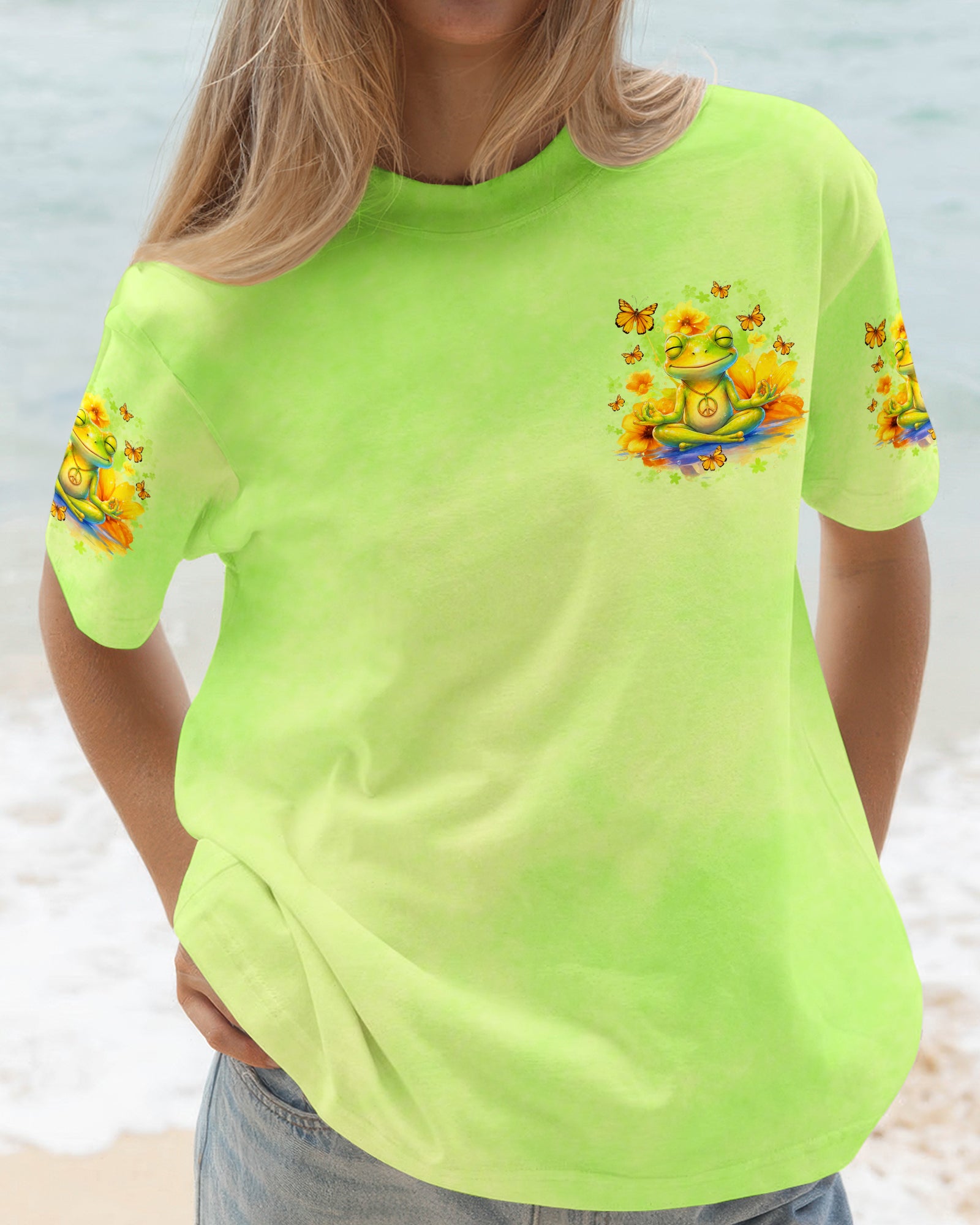 EVERYTHING IS FIGUREOUTABLE FROG ALL OVER PRINT  - TLNO1107261