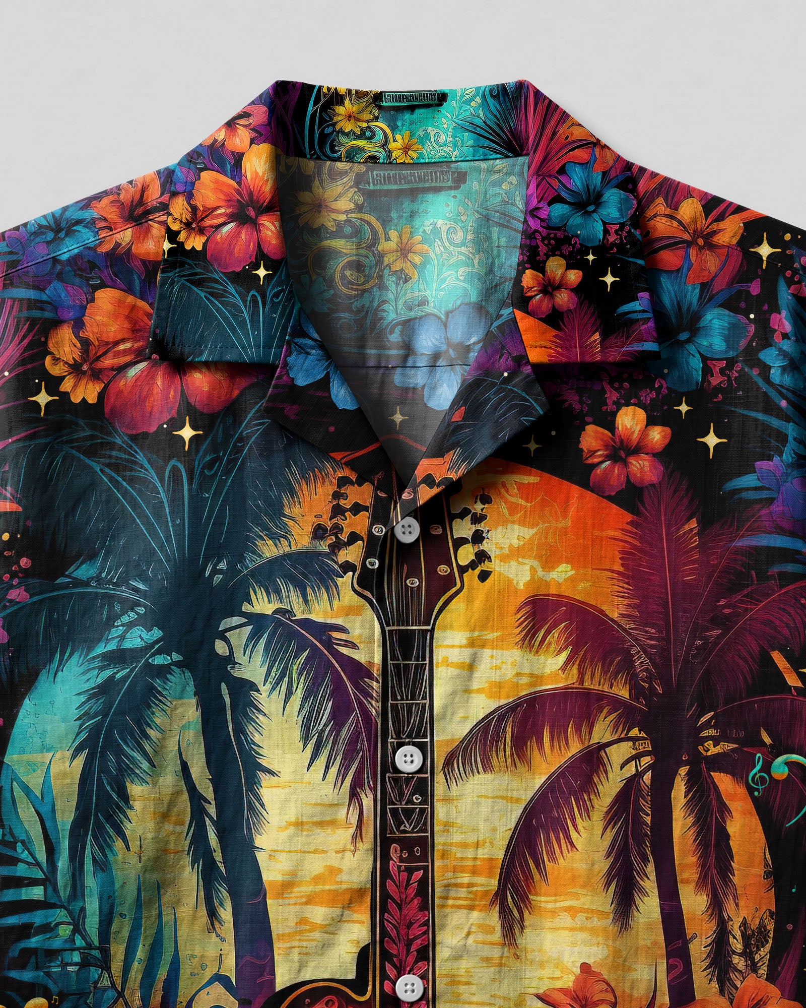FIND ME WHERE THE MUSIC MEETS THE OCEAN GUITAR CAMP SHIRT - TLNO1305236