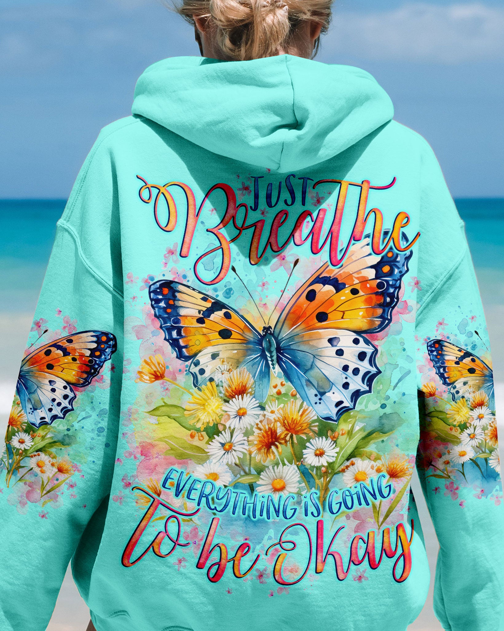 JUST BREATHE BUTTERFLY ALL OVER PRINT - TLNO2602241