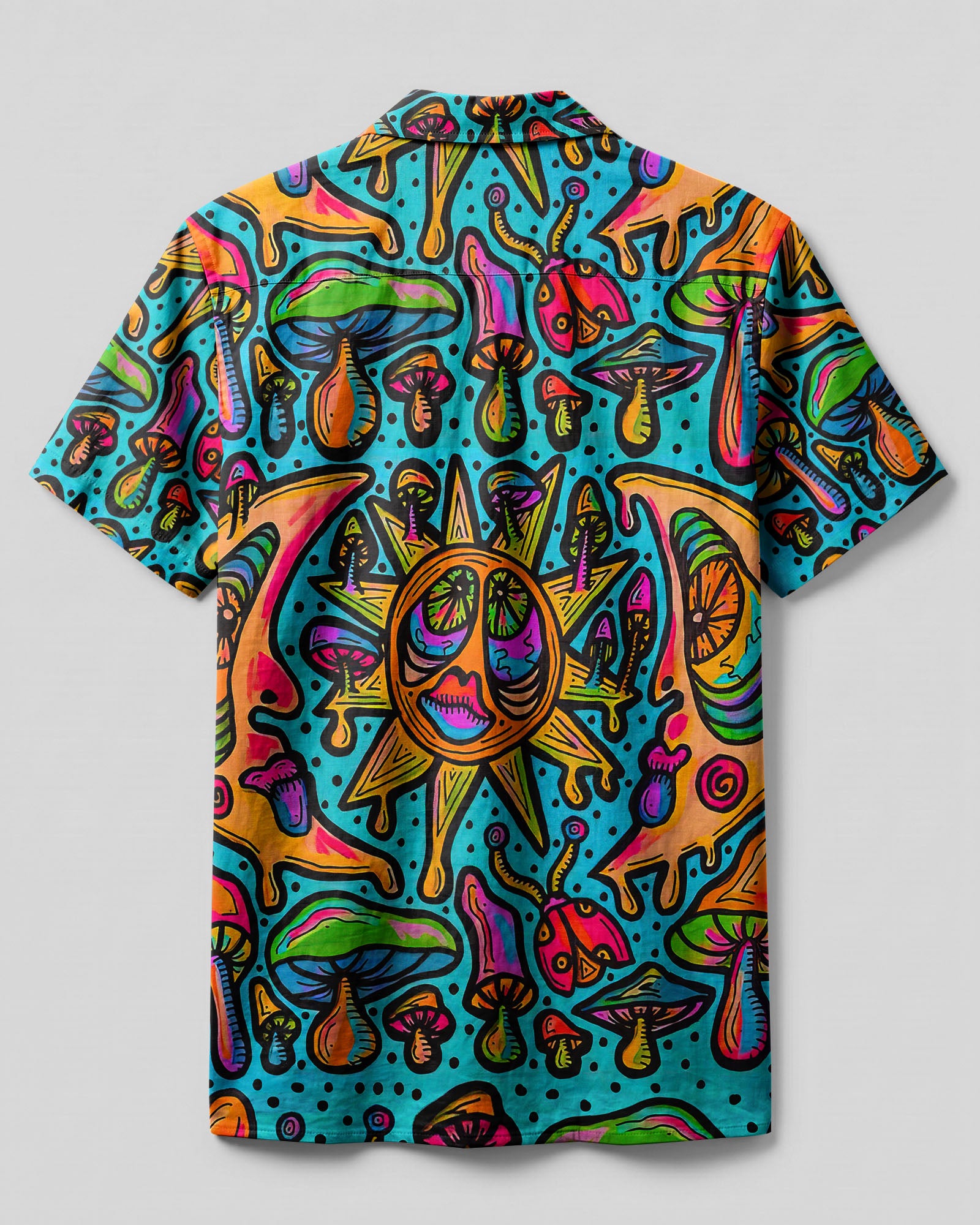SUN MOON MUSHROOM CAMP SHIRT - TLNZ0108235