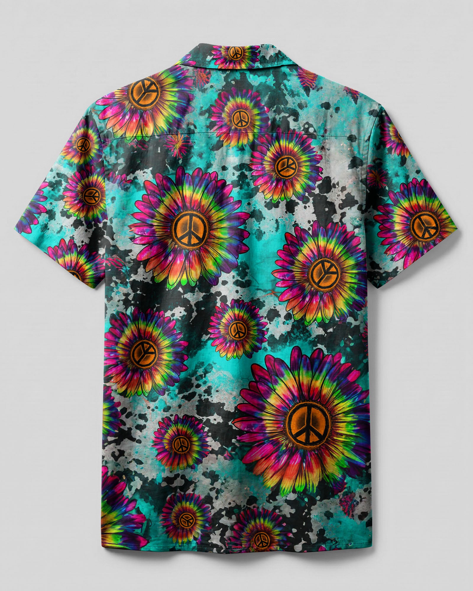 SUNFLOWER TIE DYE PEACE CAMP SHIRT - TLNZ0607231