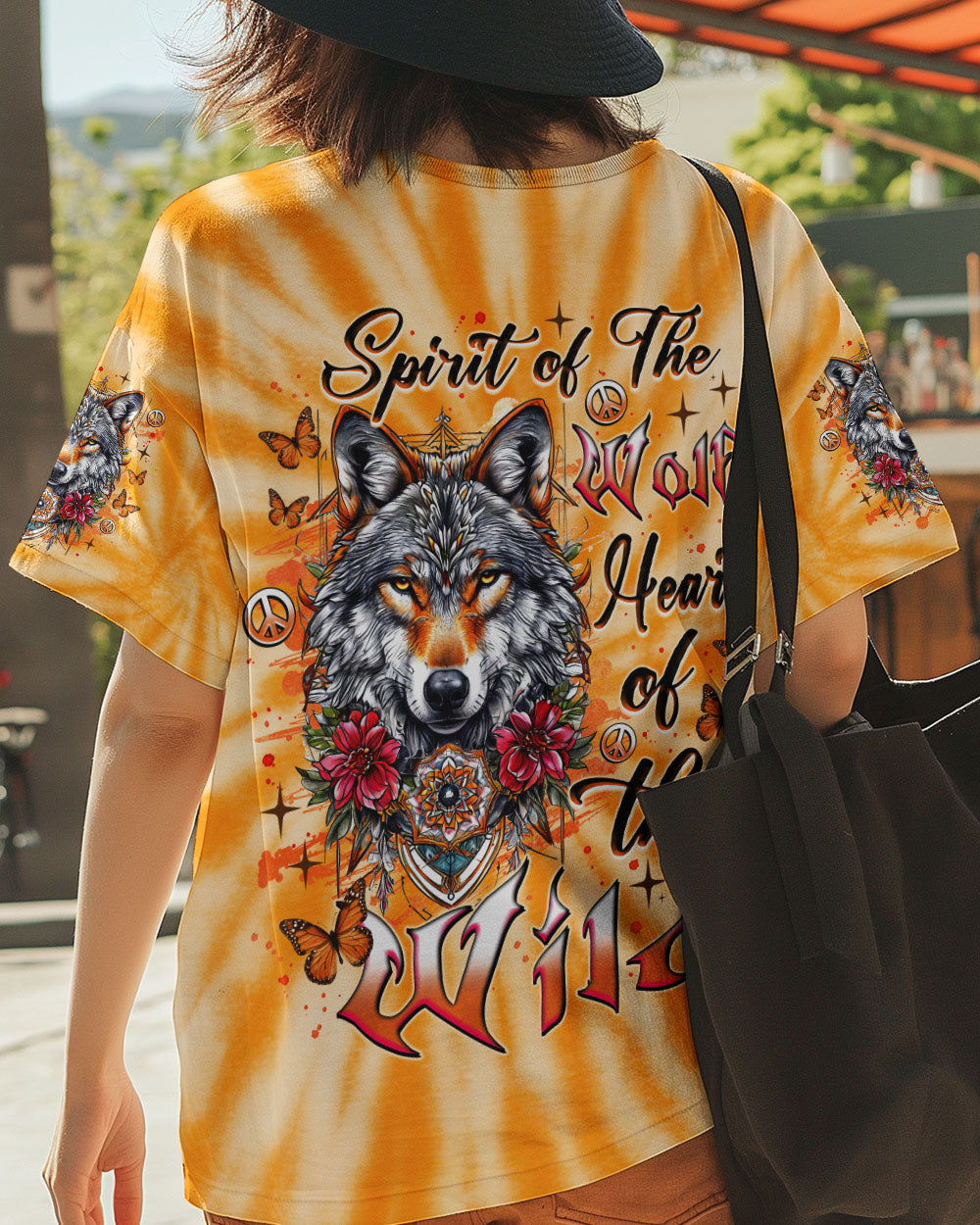 SPIRIT OF THE WOLF TIE DYE ALL OVER PRINT  - TLNZ1306252