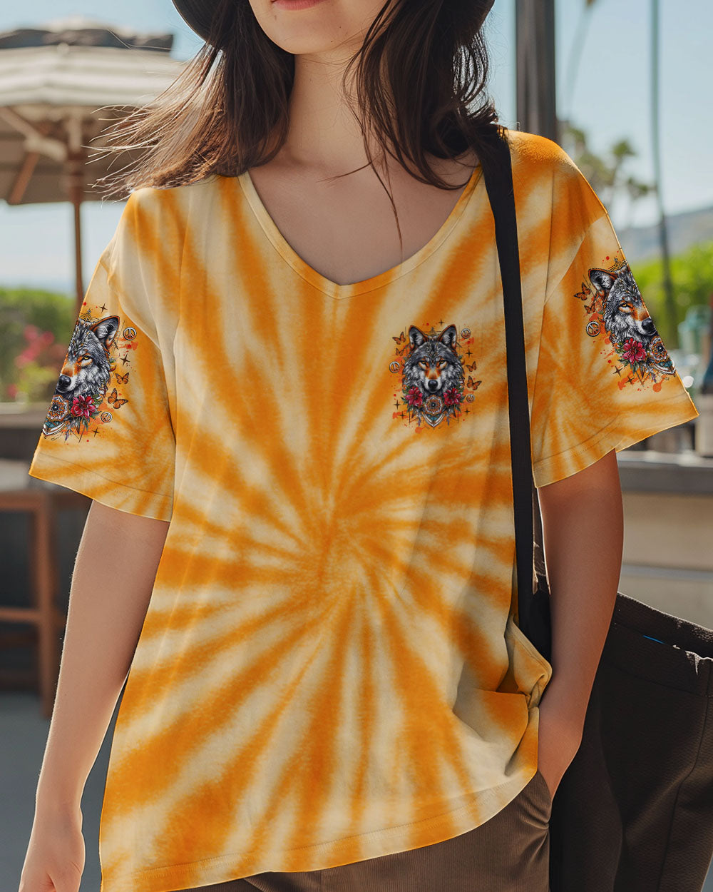 SPIRIT OF THE WOLF TIE DYE ALL OVER PRINT  - TLNZ1306252