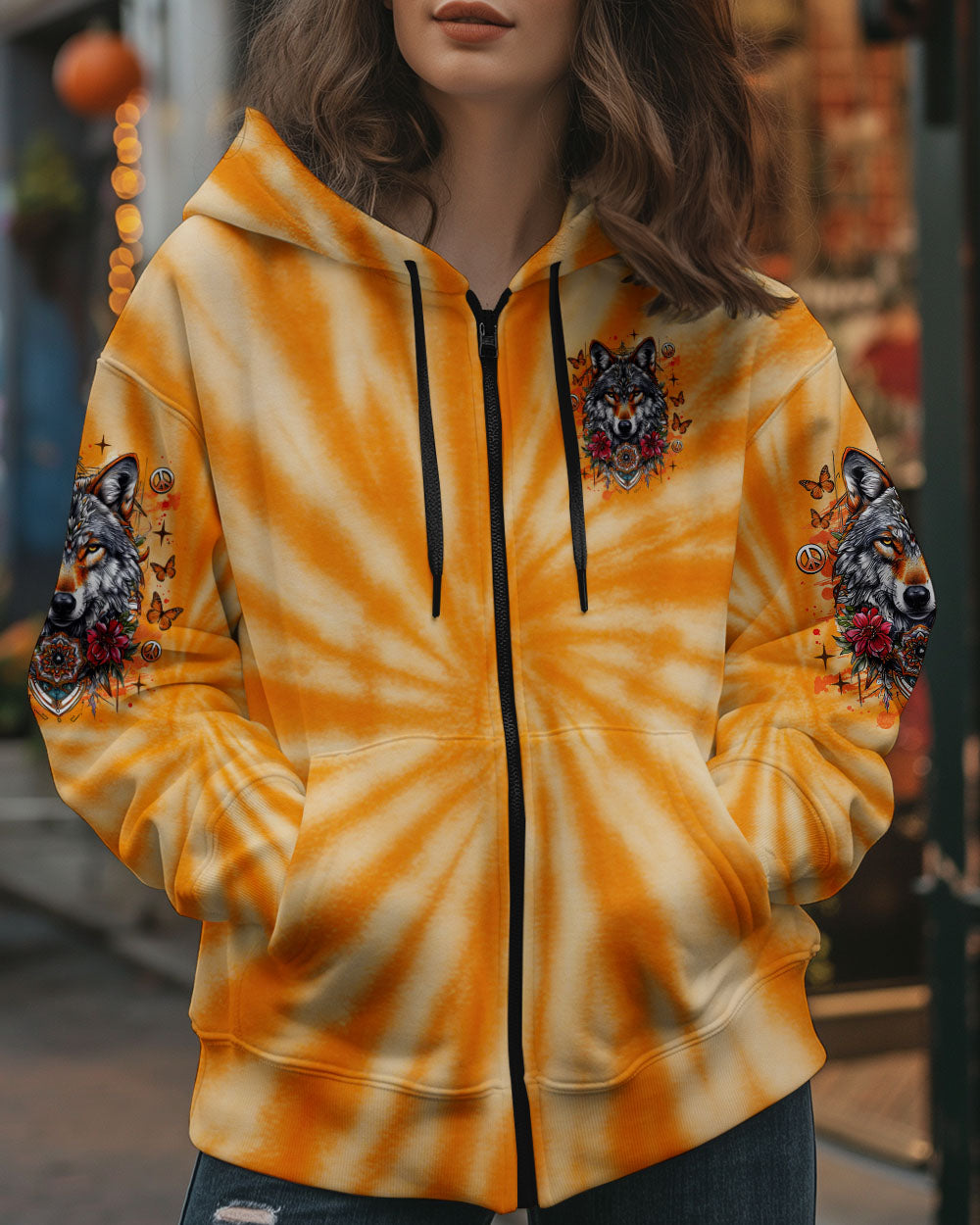 SPIRIT OF THE WOLF TIE DYE ALL OVER PRINT  - TLNZ1306252