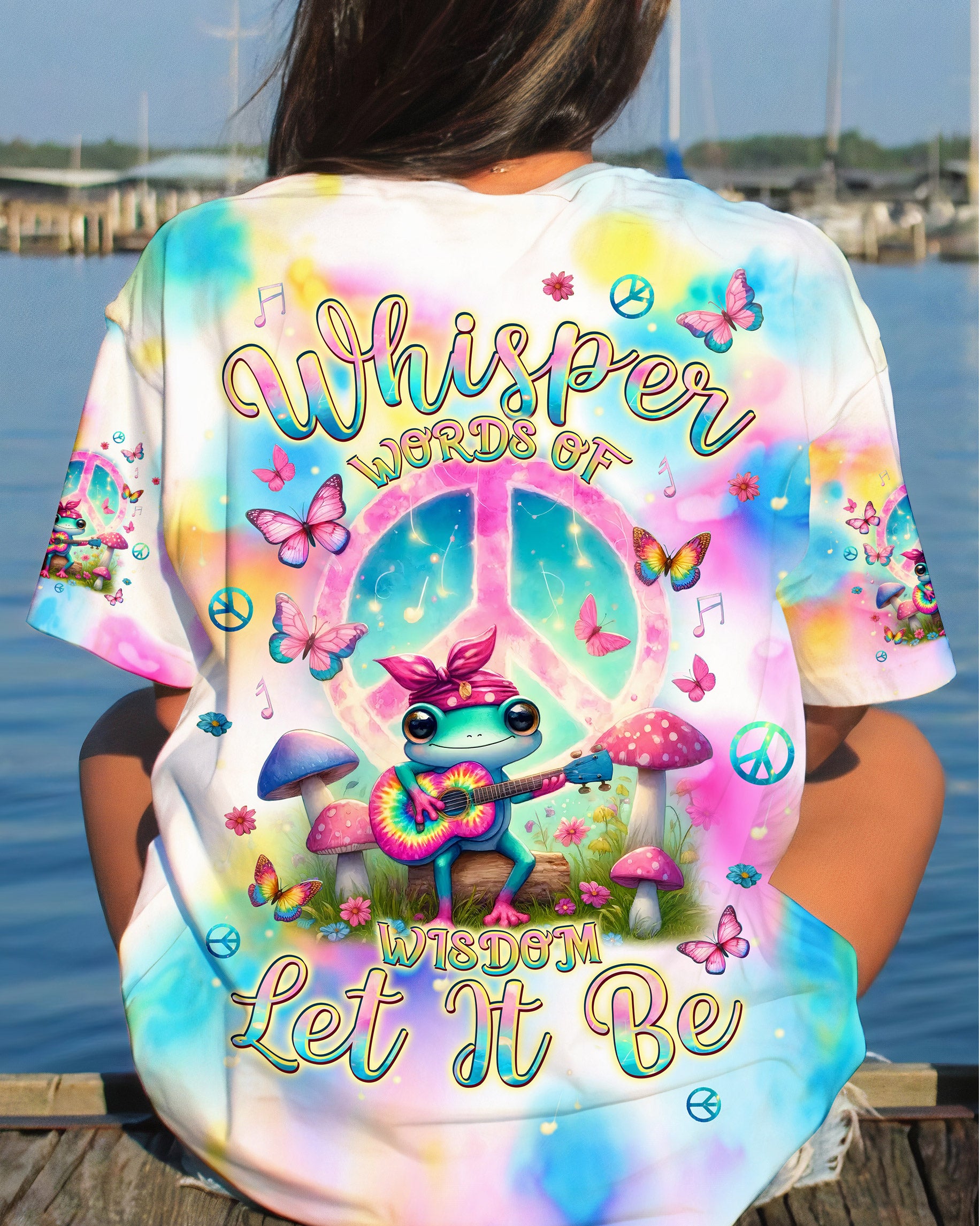 WHISPER WORDS OF WISDOM FROG GUITAR ALL OVER PRINT - TLPQ0107241