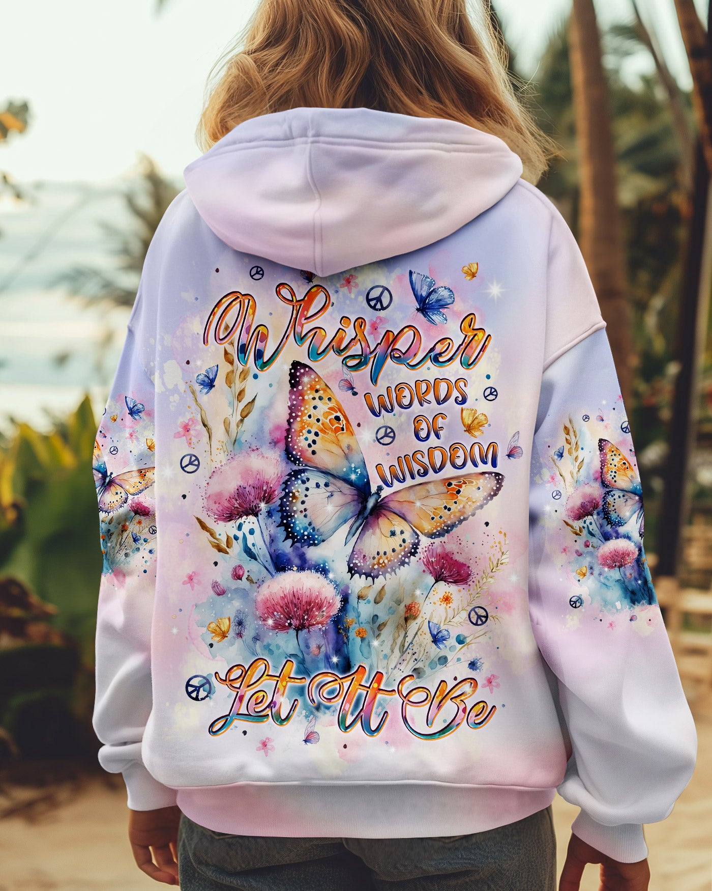 WHISPER WORDS OF WISDOM BUTTERFLY ALL OVER PRINT - TLPQ0410243