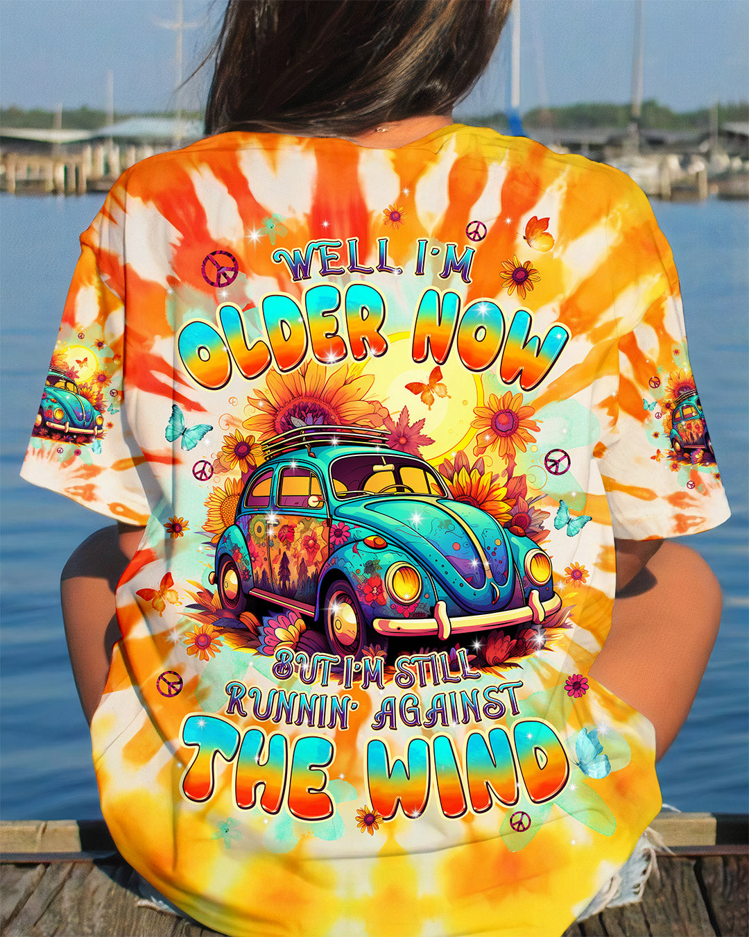 RUNNING AGAINST THE WIND CAR ALL OVER PRINT - TLPQ1408242
