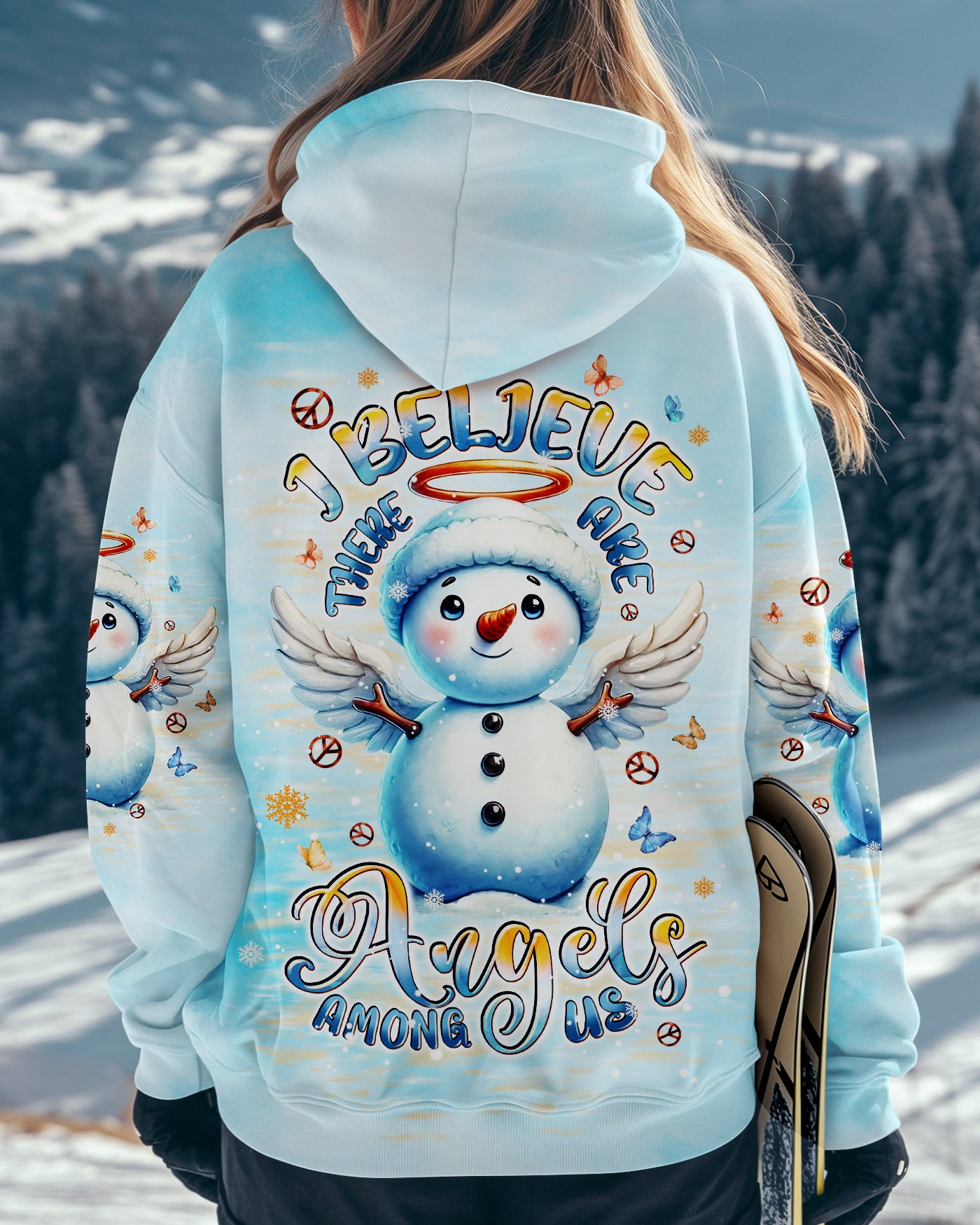 I BELIEVE THERE ARE ANGELS AMONG US CHRISTMAS ALL OVER PRINT - TLPQ1810244