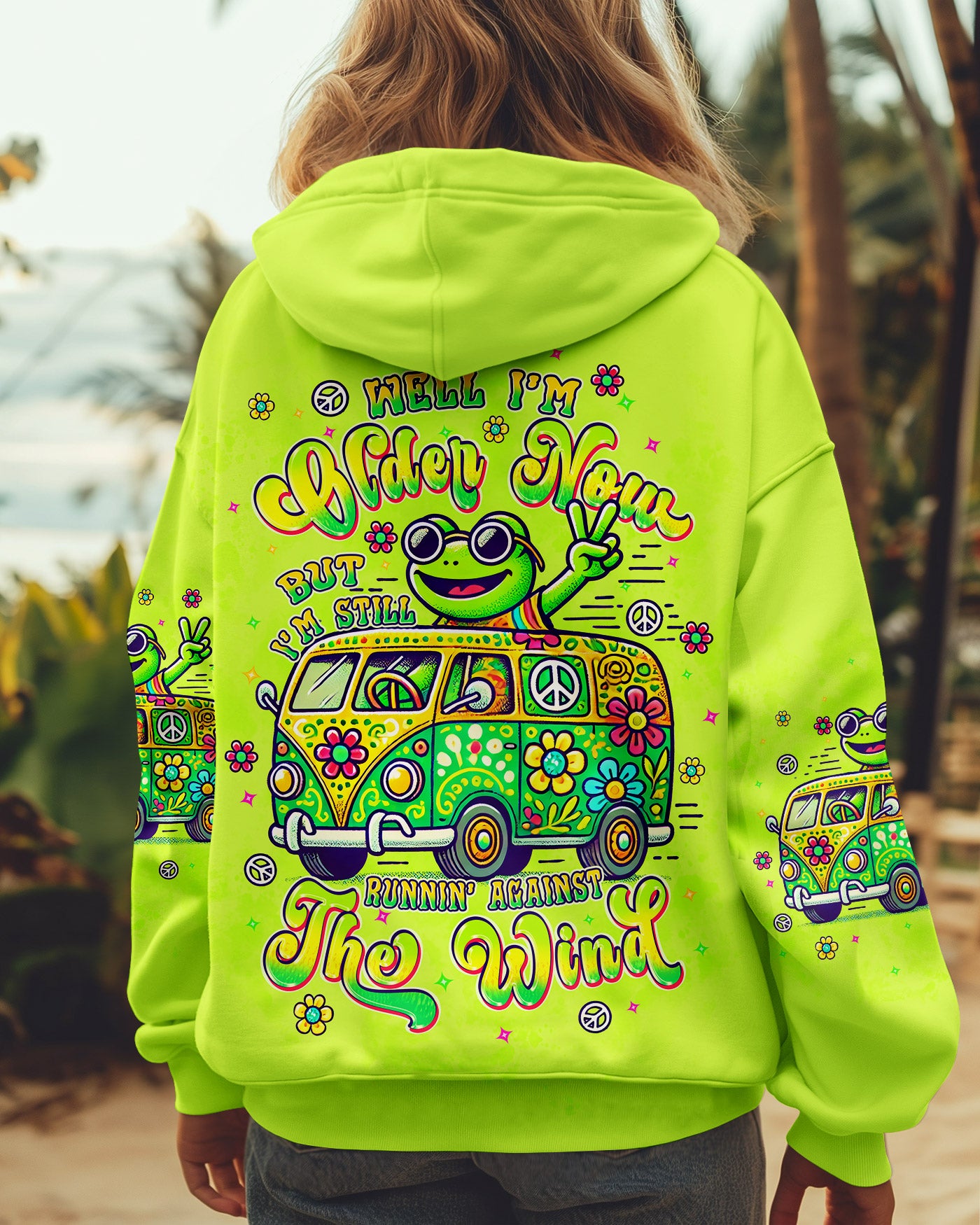 RUNNING AGAINST THE WIND FROG BUS ALL OVER PRINT - TLPQ2609244