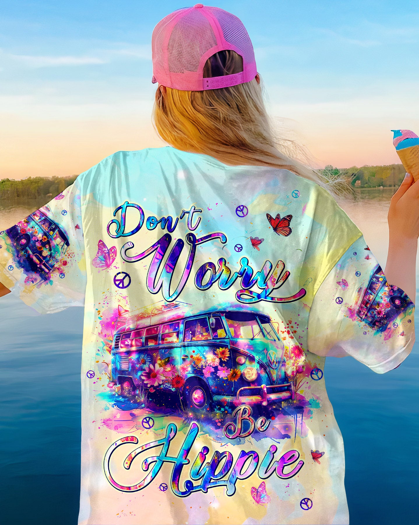 DON'T WORRY BE HIPPIE ALL OVER PRINT - TLPQ2703243