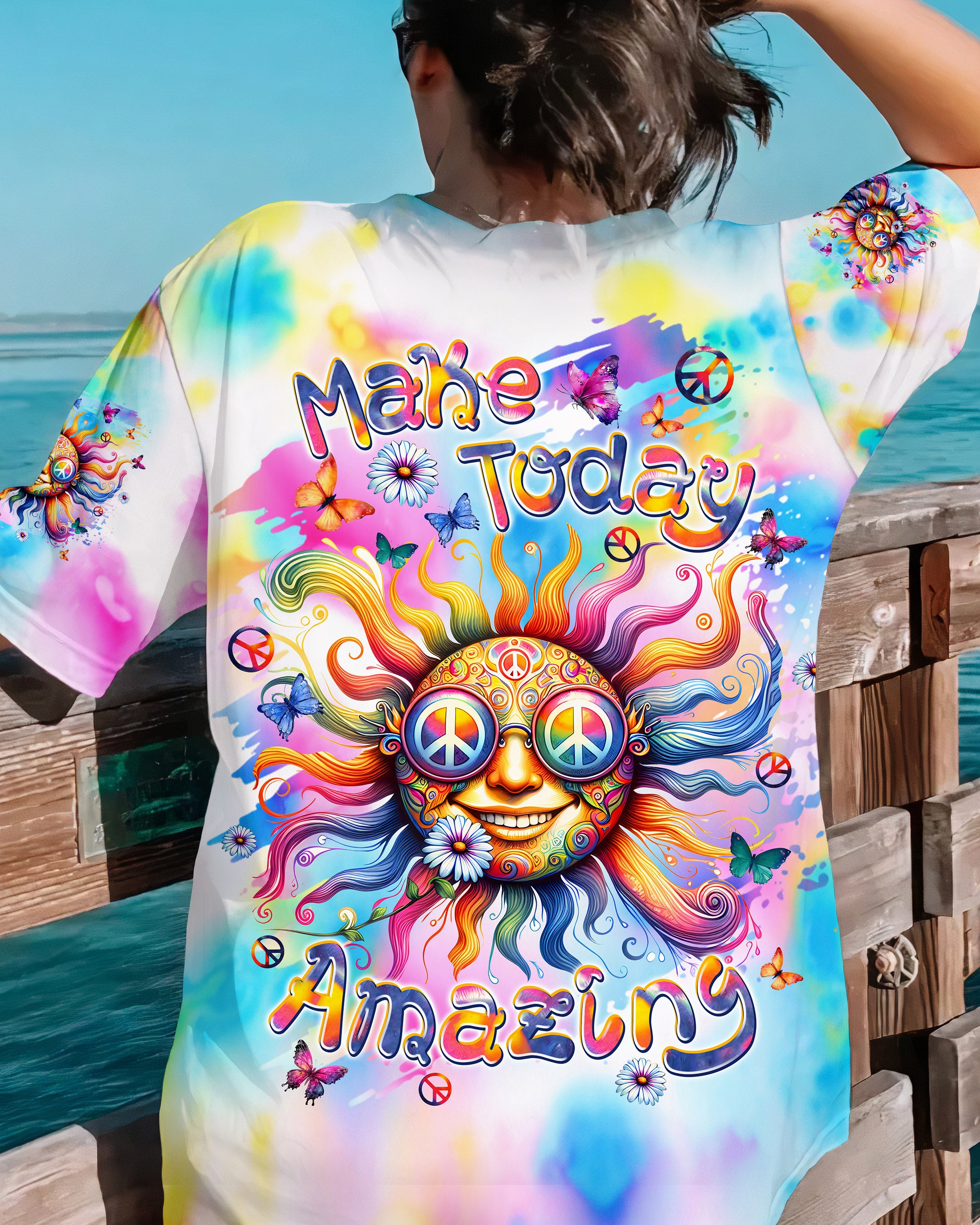 MAKE TODAY AMAZING HIPPIE SUN ALL OVER PRINT - TLPQ2706241