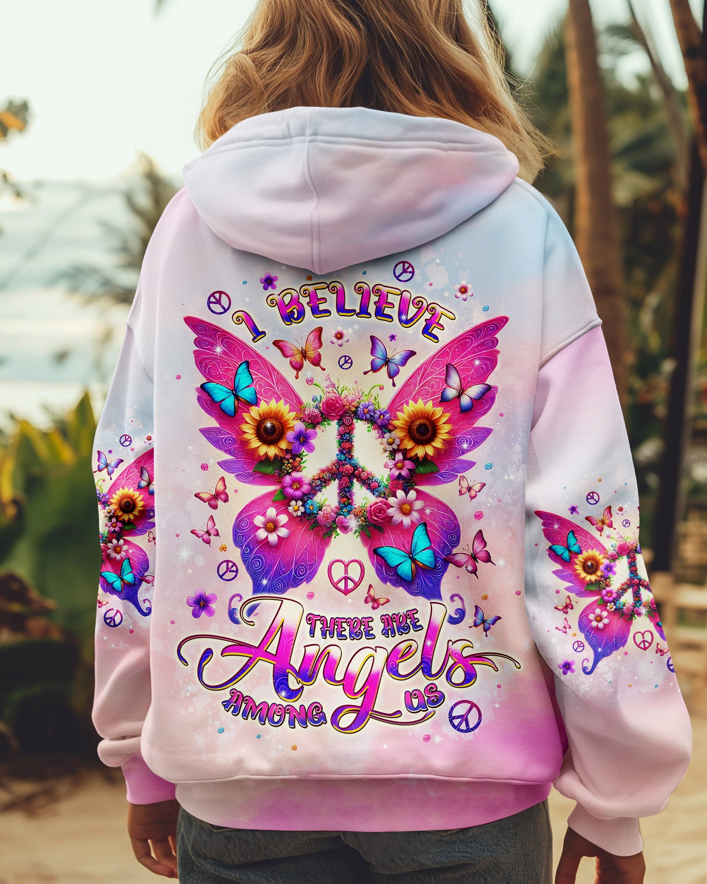 I BELIEVE THERE ARE ANGELS AMONG US WINGS ALL OVER PRINT - TLPQ2709242