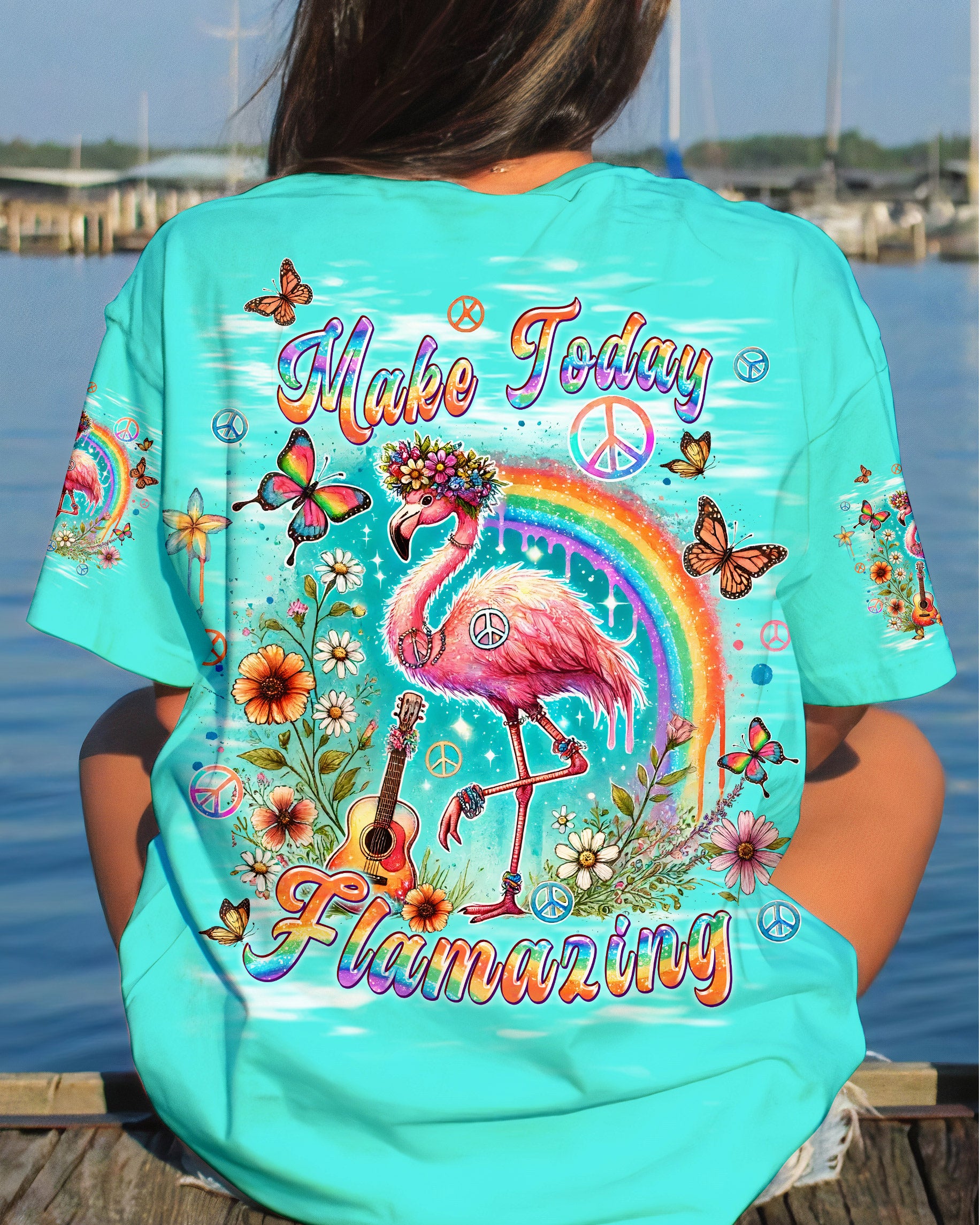 MAKE TODAY FLAMAZING FLAMINGO ALL OVER PRINT - TLPQ2806242