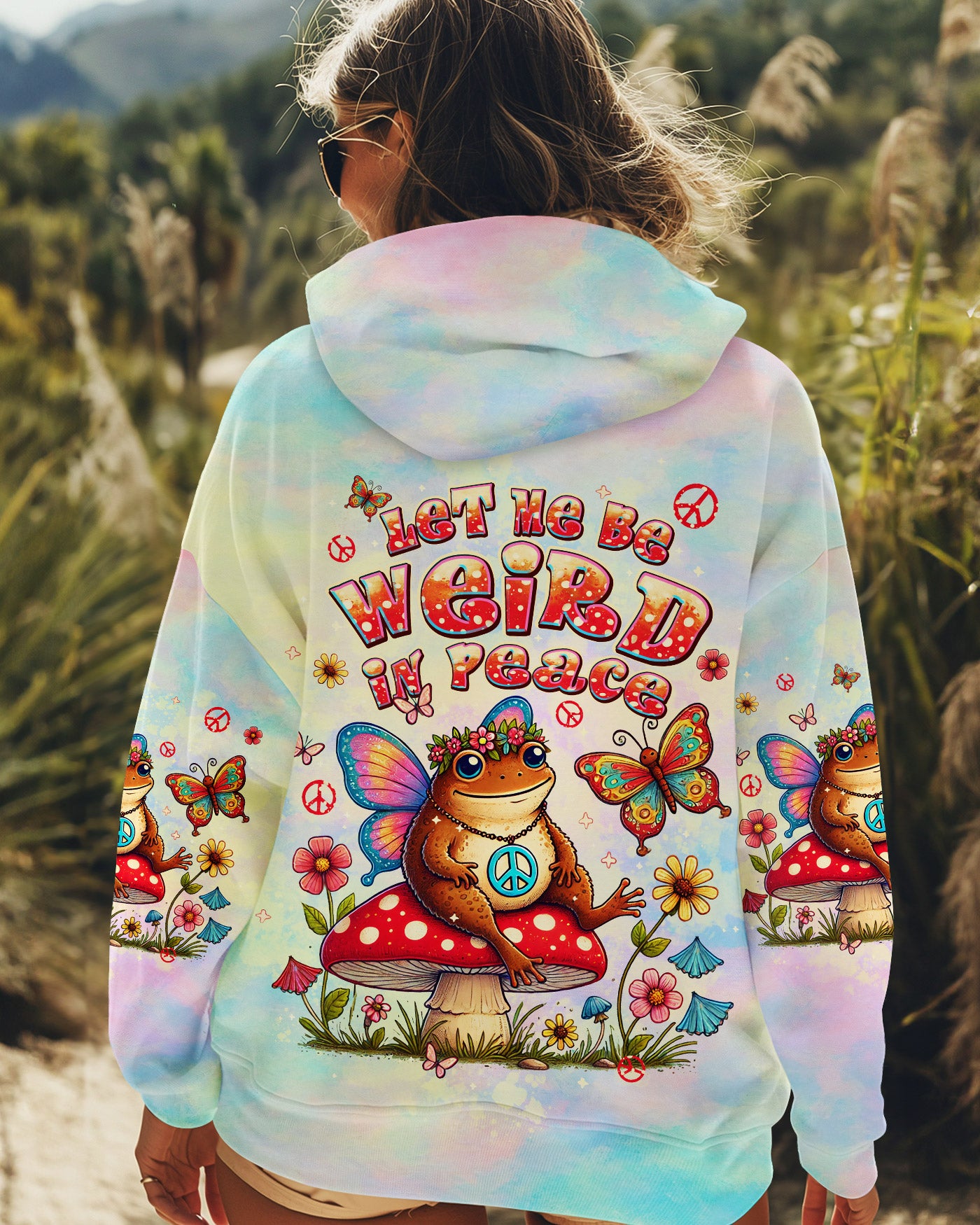 LET ME BE WEIRD IN PEACE TOAD ALL OVER PRINT - TLPQ2908244