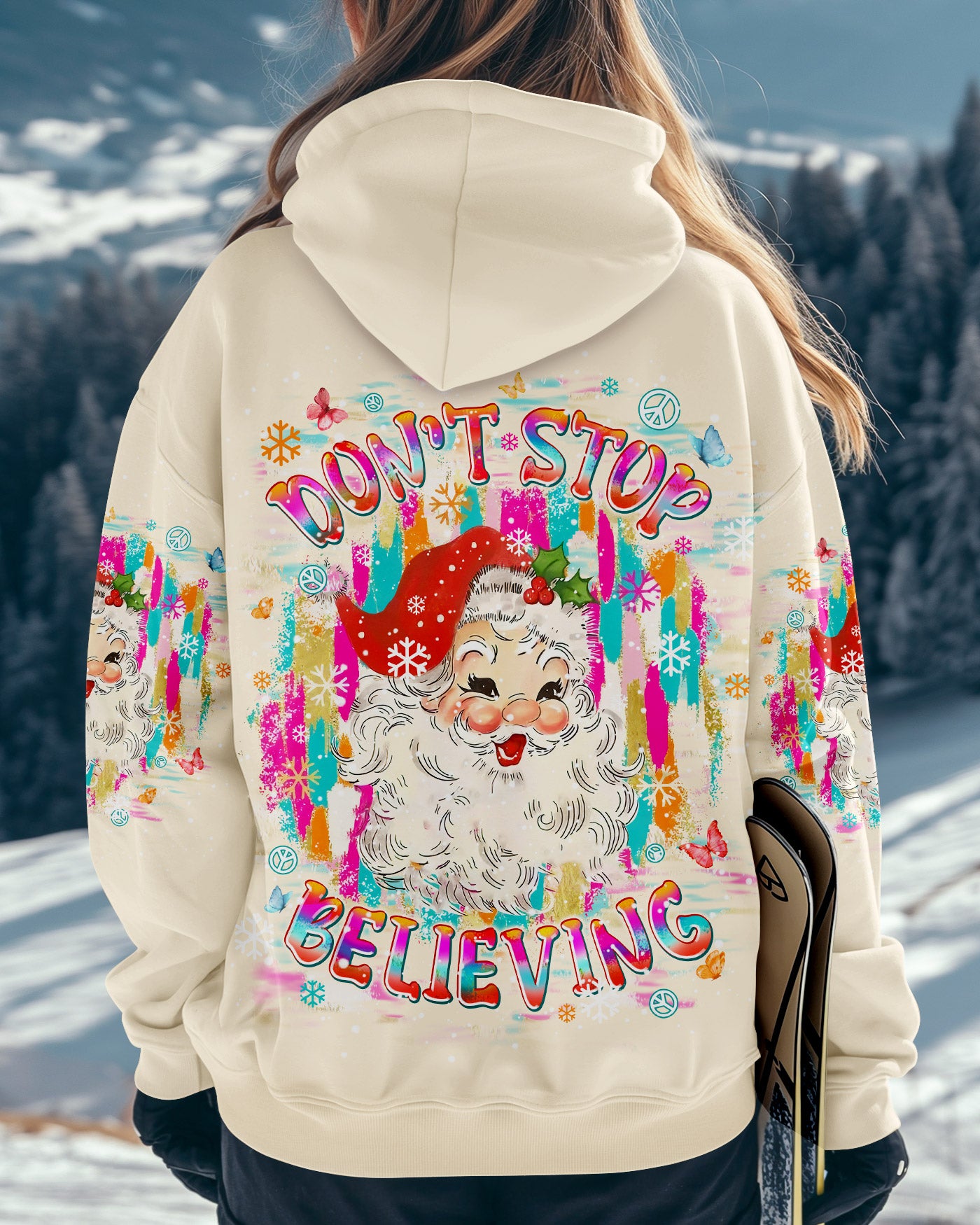 DON'T STOP BELIEVING CHRISTMAS ALL OVER PRINT - TLPQ3110243