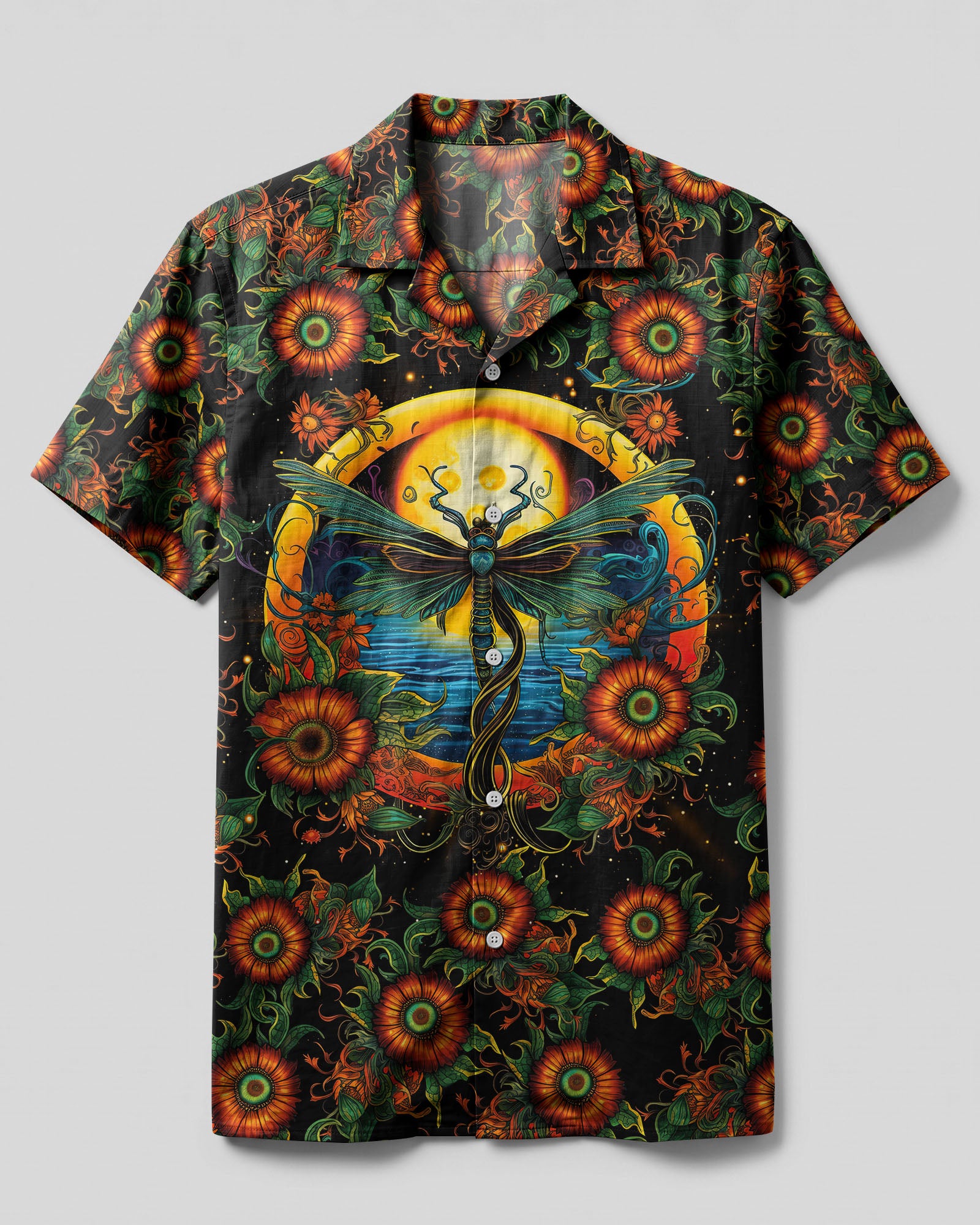 HELLO DARKNESS MY OLD FRIEND DRAGONFLY CAMP SHIRT - TLTR1007236