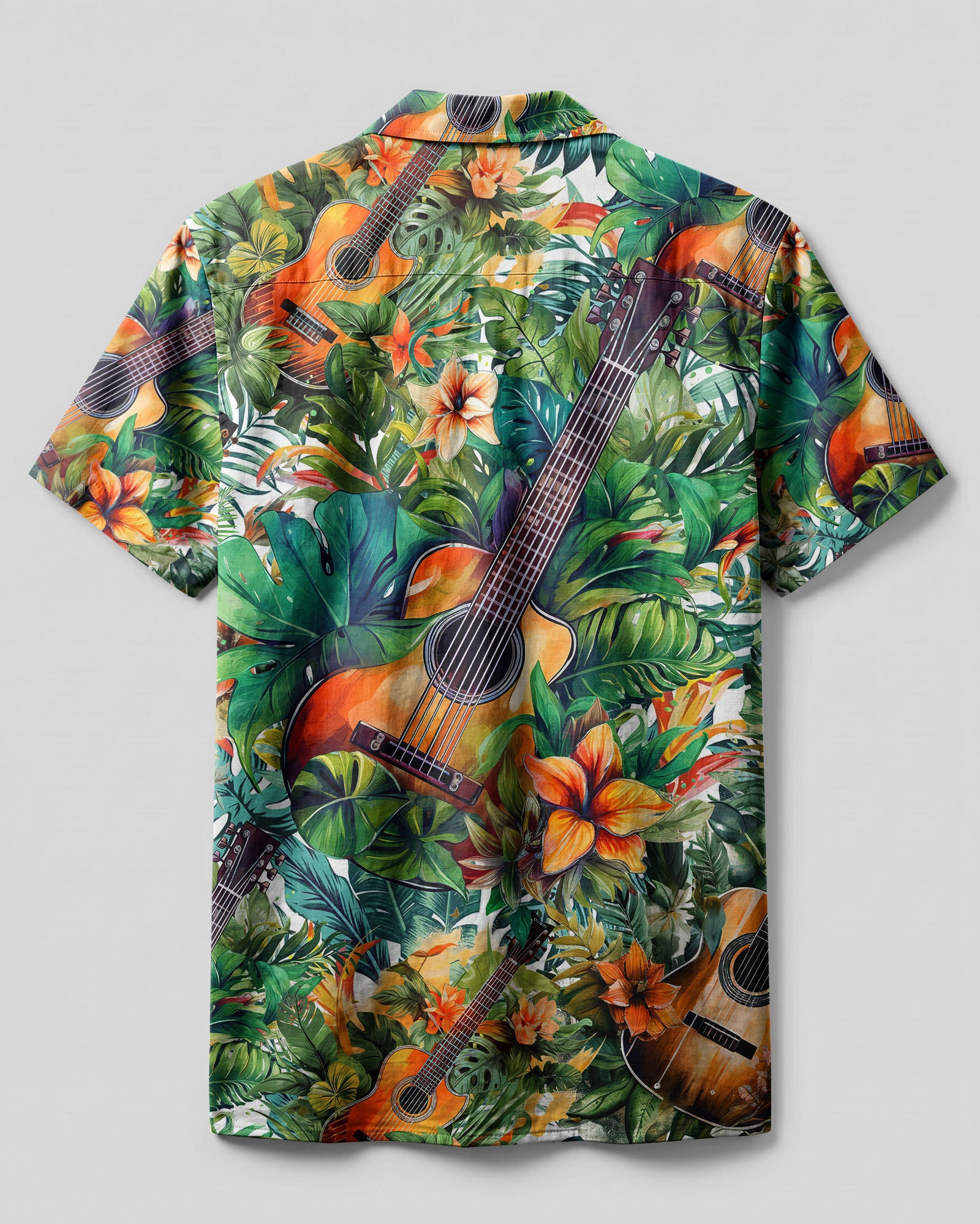 GUITAR TROPICAL CAMP SHIRT - TLTW0706233