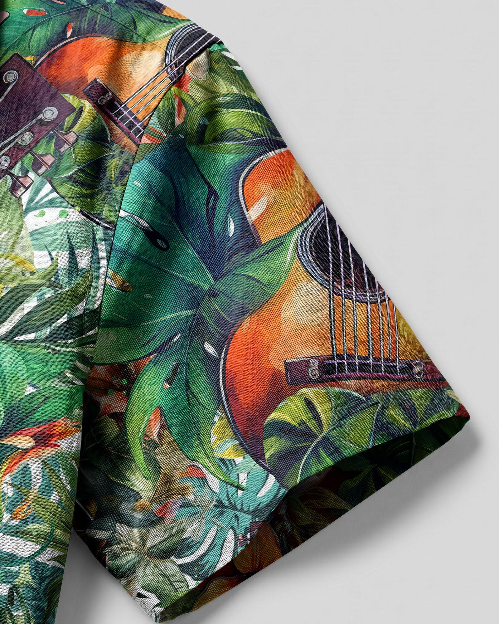 GUITAR TROPICAL CAMP SHIRT - TLTW0706233