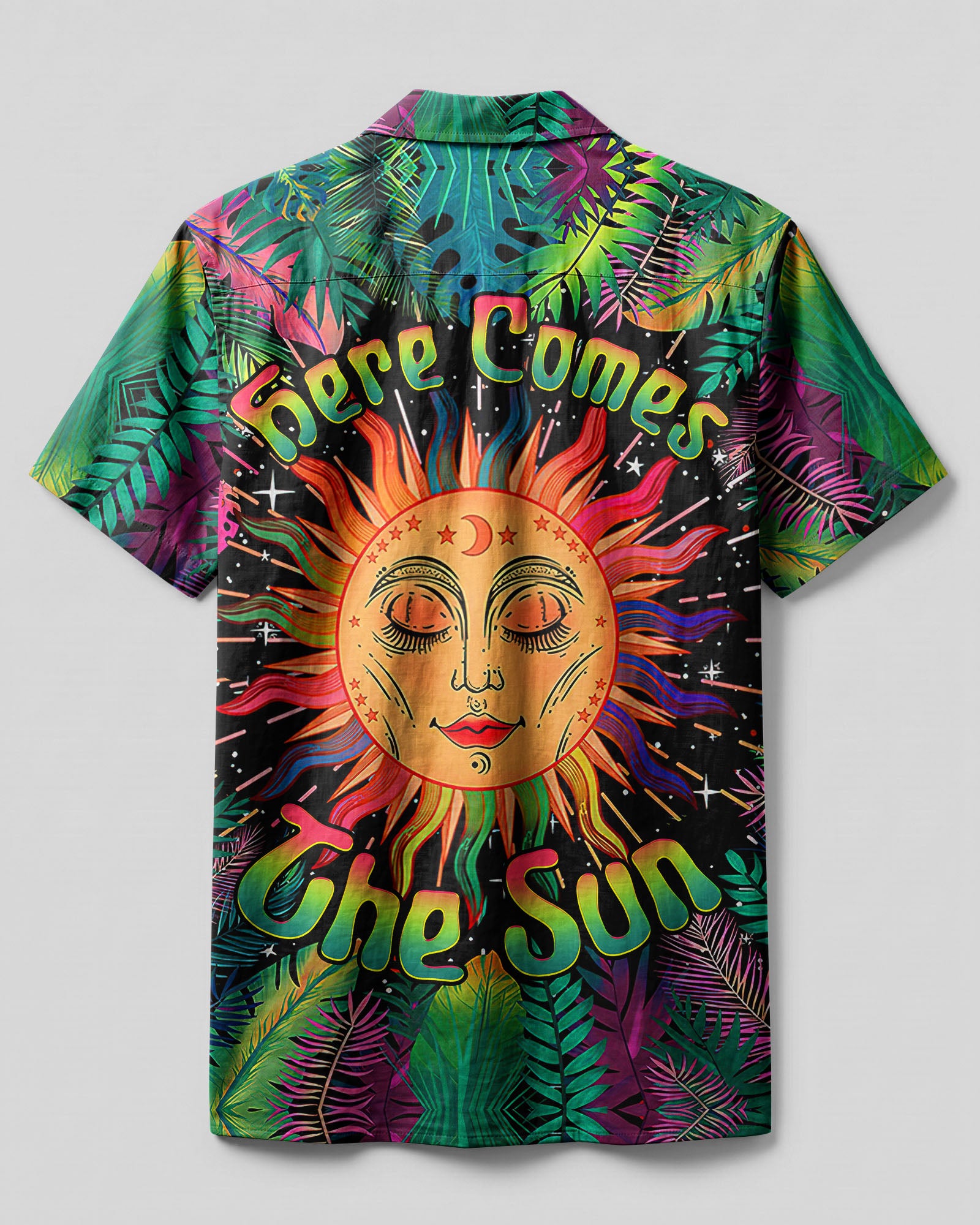 HERE COMES THE SUN TROPICAL CAMP SHIRT - TLTW1305231