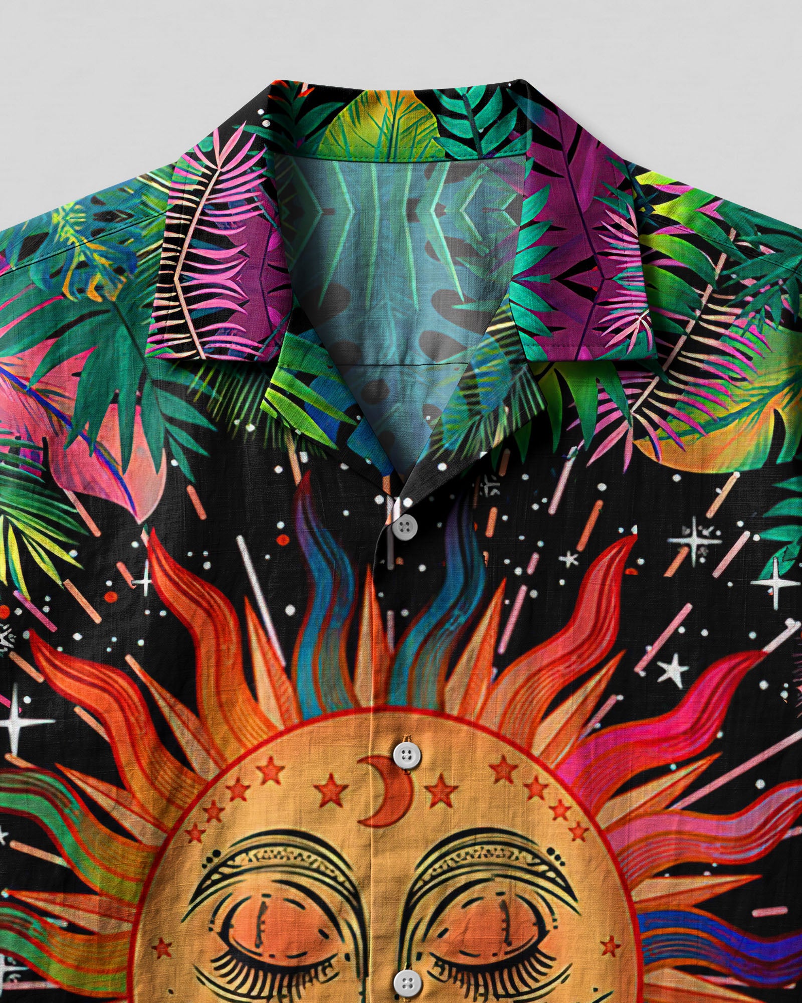 HERE COMES THE SUN TROPICAL CAMP SHIRT - TLTW1305231