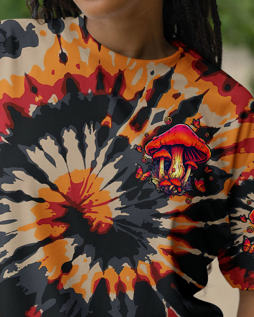GROW YOUR OWN WAY MUSHROOM TIE DYE ALL OVER PRINT - TLTW2210253