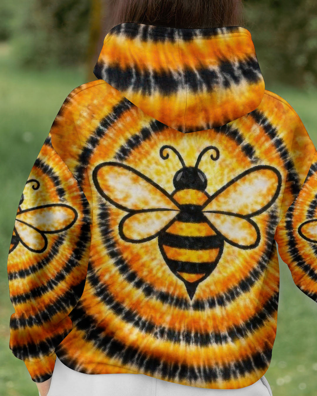 BEE ORANGE & BLACK SWIRL ALL OVER PRINT - TLTW2712251