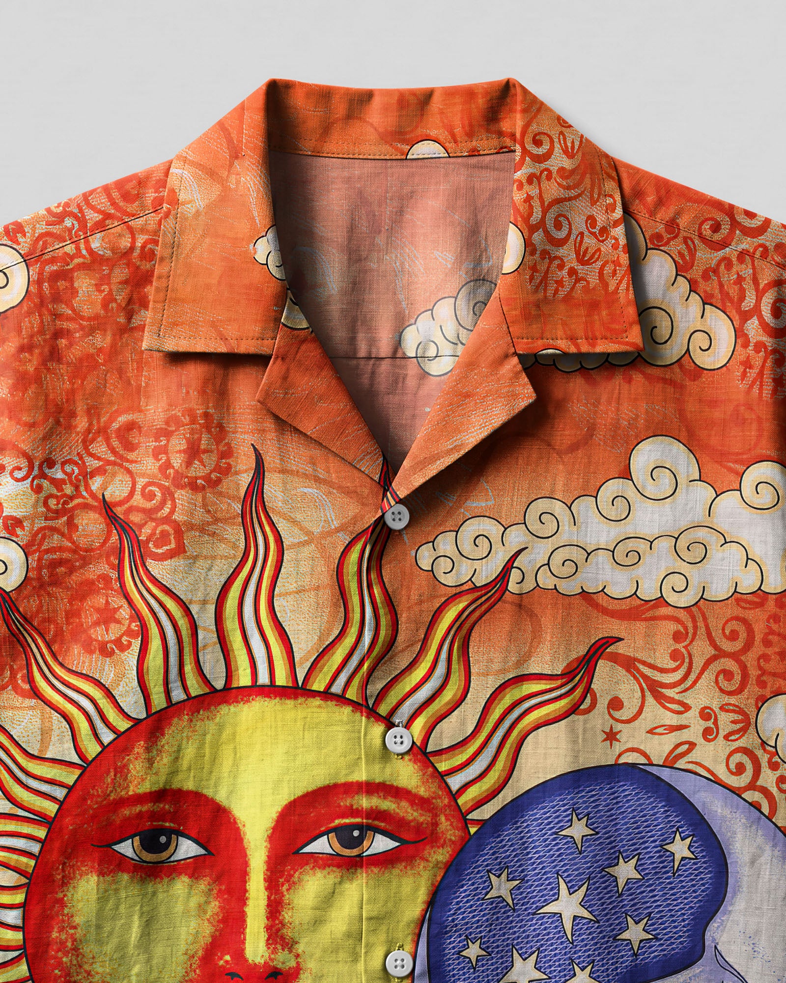 SUN AND MOON BEACH CAMP SHIRT - TLTW2806235