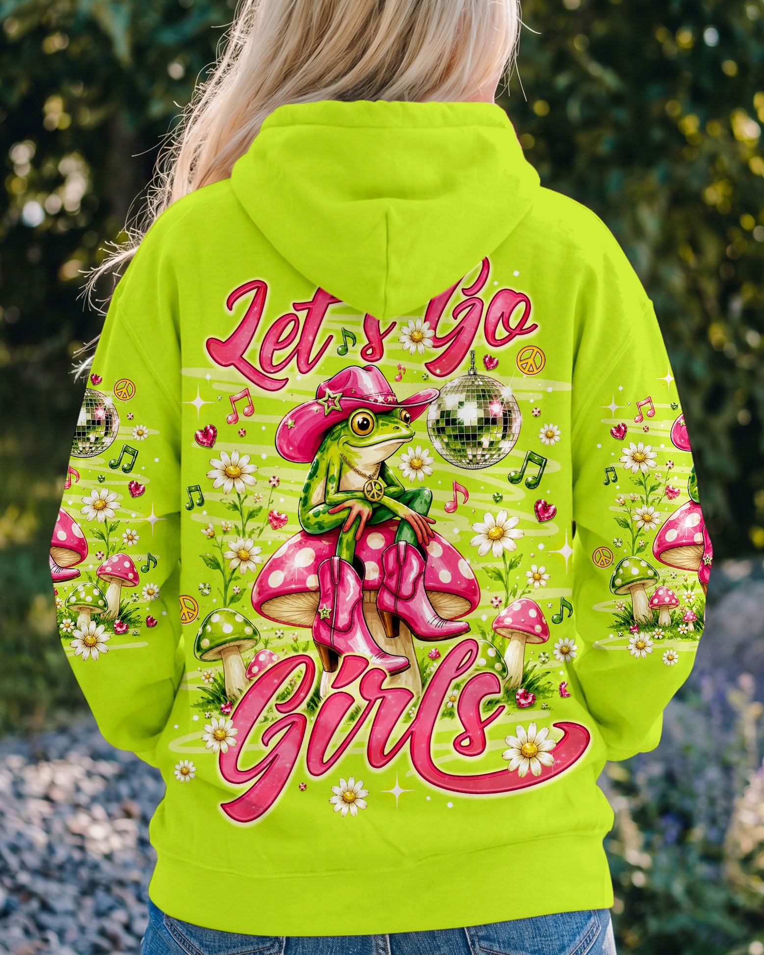 LET'S GO GIRLS FROG ALL OVER PRINT  - TLNO2705262