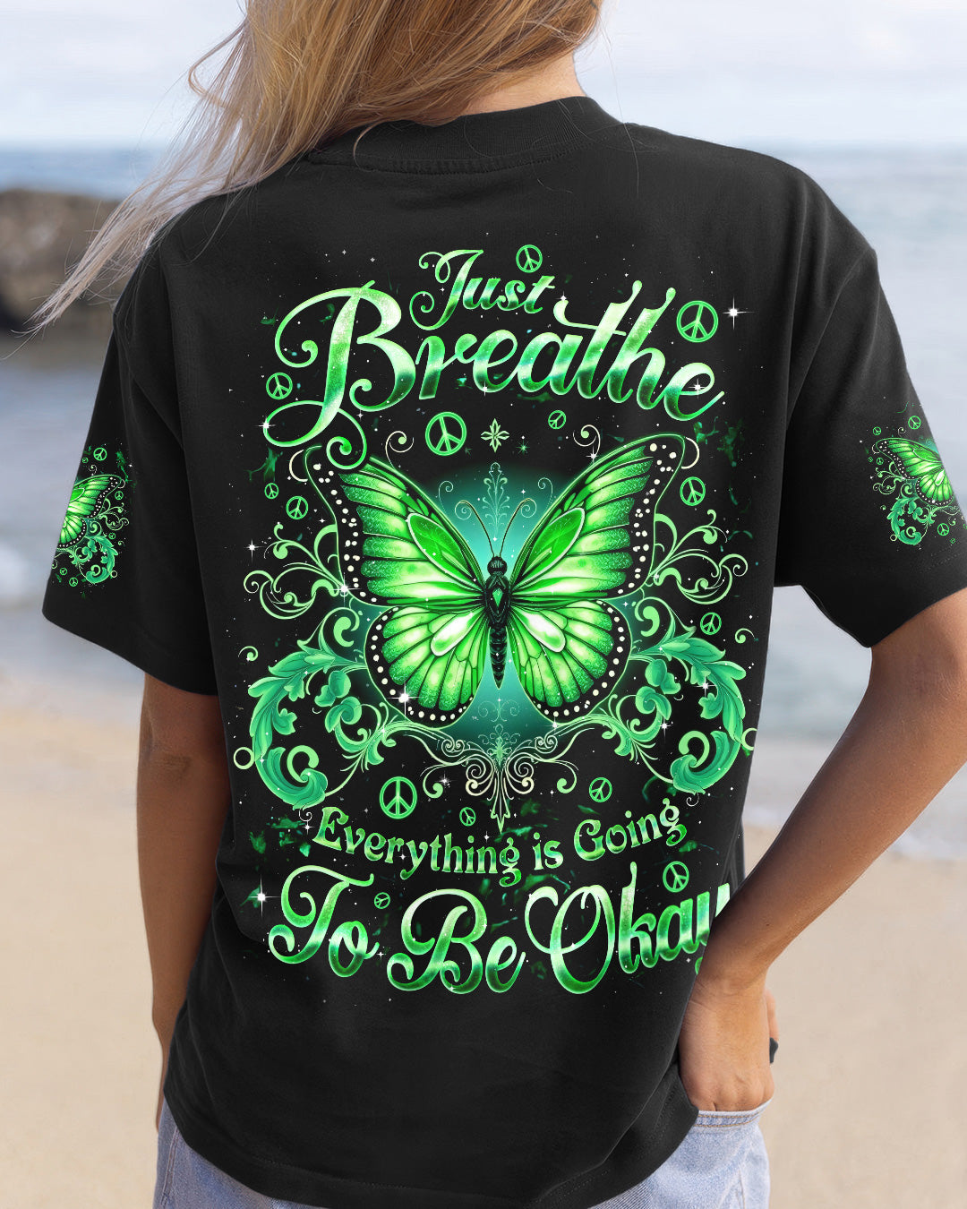 JUST BREATHE BUTTERFLY ALL OVER PRINT - TYQY2803262