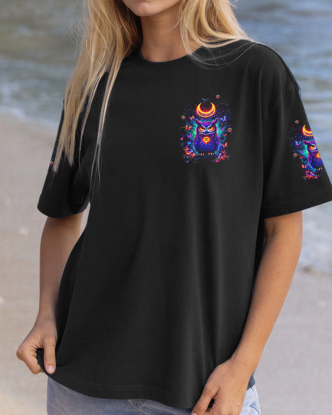 HELLO DARKNESS MY OLD FRIEND OWL ALL OVER PRINT - YHLT2402261