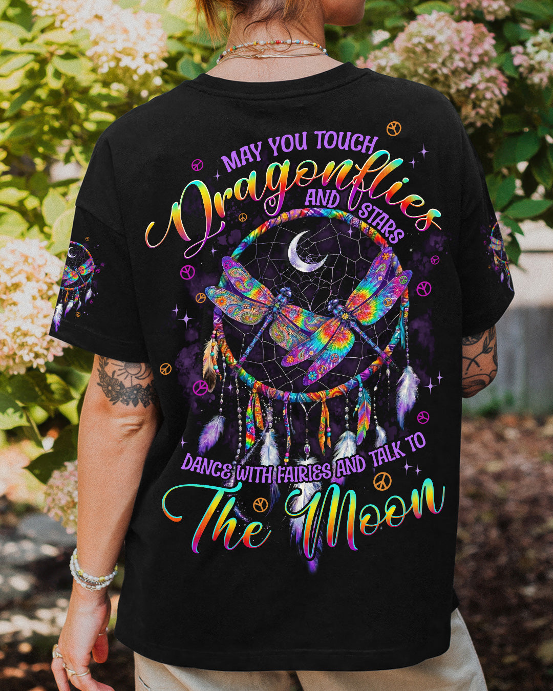 MAY YOU TOUCH DRAGONFLIES DREAMCATCHER ALL OVER PRINT - TYPQ0602261