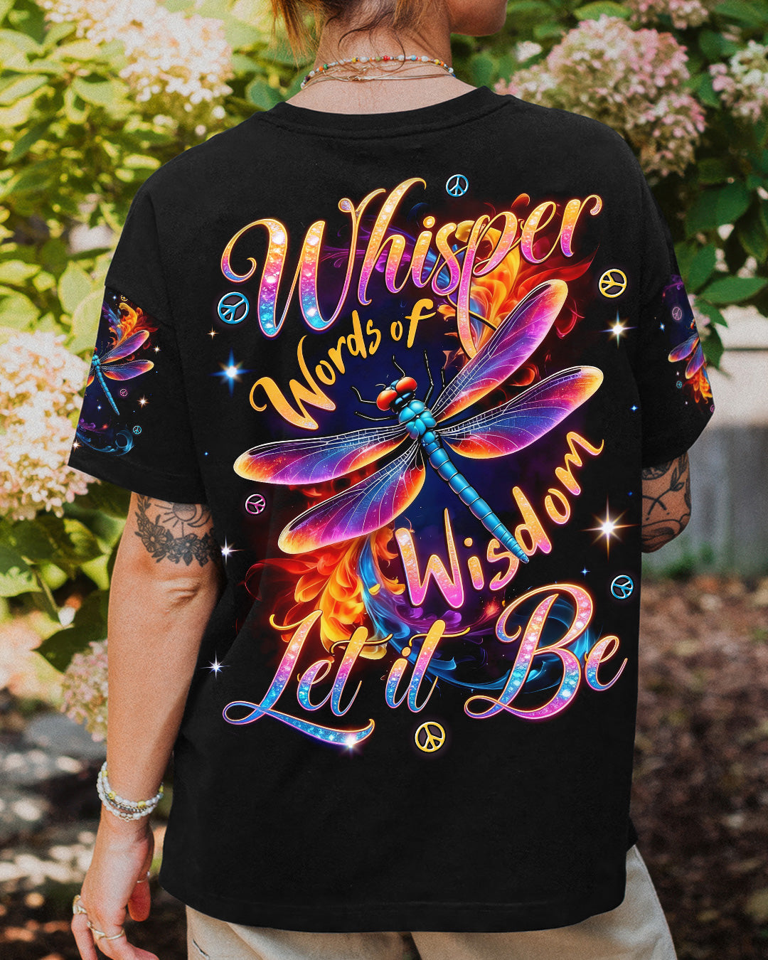 WHISPER WORDS OF WISDOM LET IT BE DRAGONFLY ALL OVER PRINT - TYTD0902261