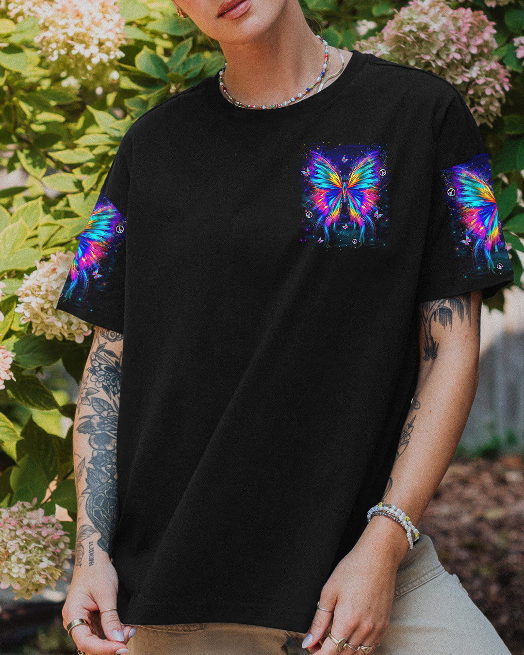I BELIEVE THERE ARE ANGELS AMONG US BUTTERFLY ALL OVER PRINT - YHLN0402262