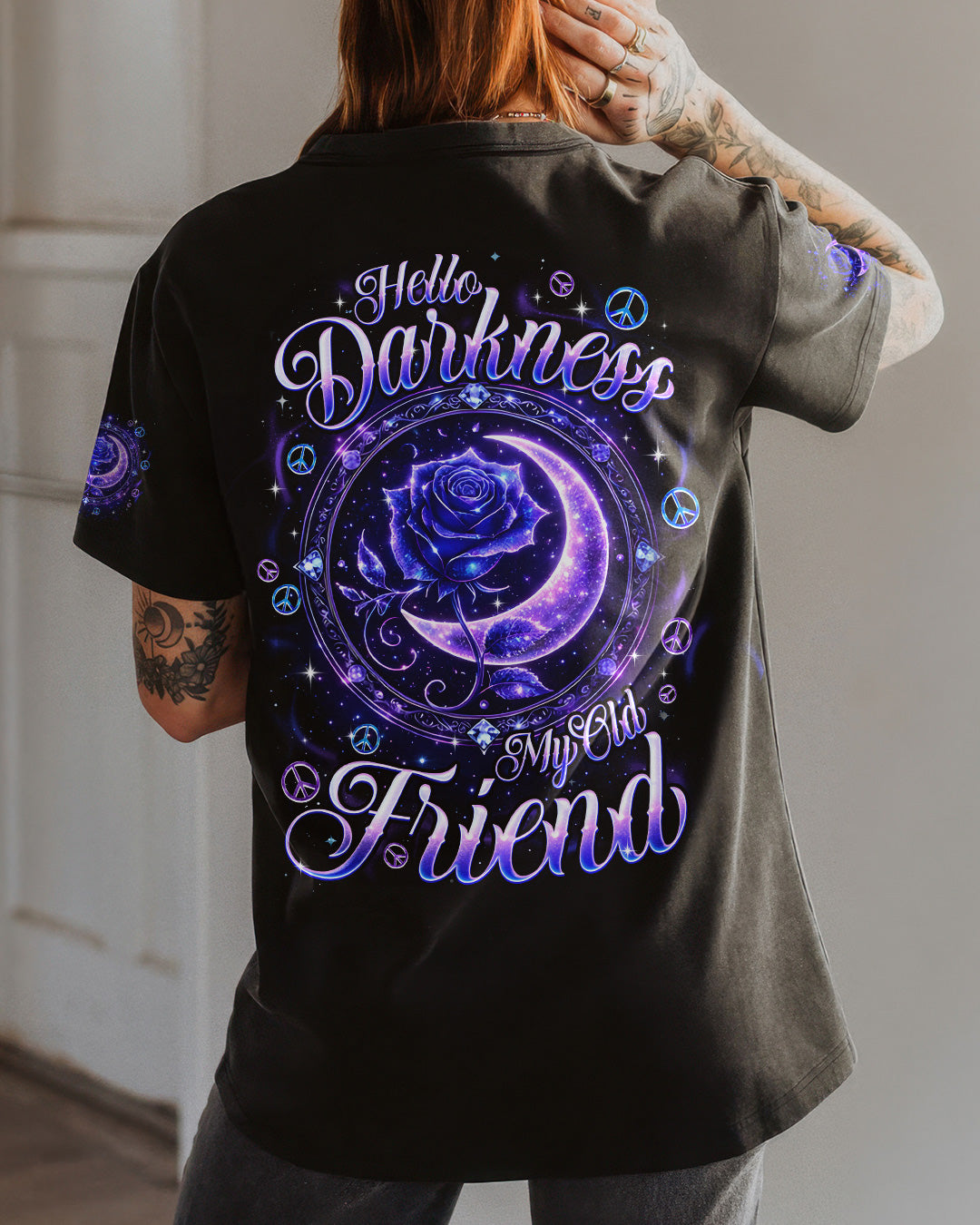 HELLO DARKNESS MY OLD FRIEND ROSE ALL OVER PRINT - TYQY2702261