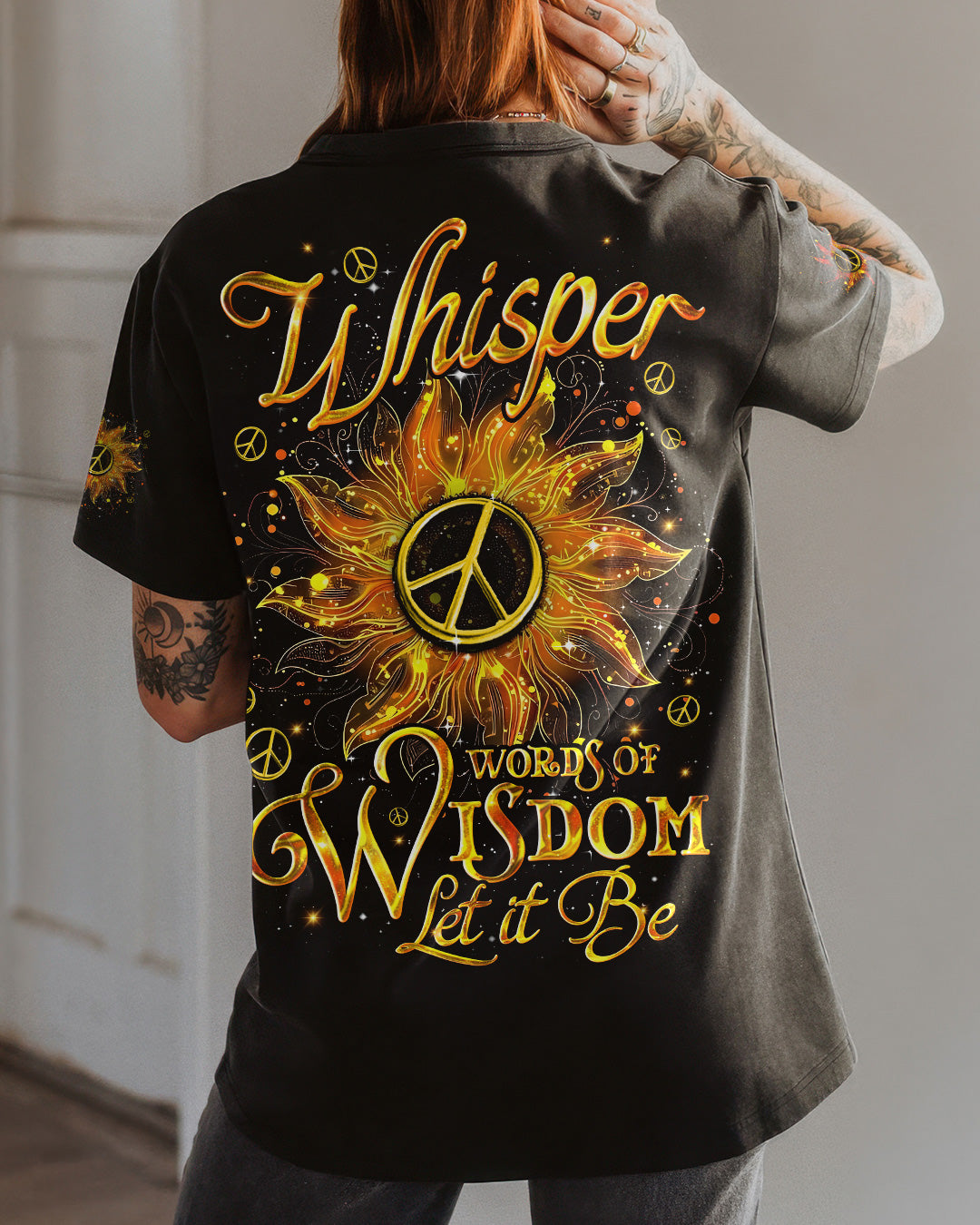 WHISPER WORDS OF WISDOM LET IT BE SUNFLOWER ALL OVER PRINT - TYQY0502262