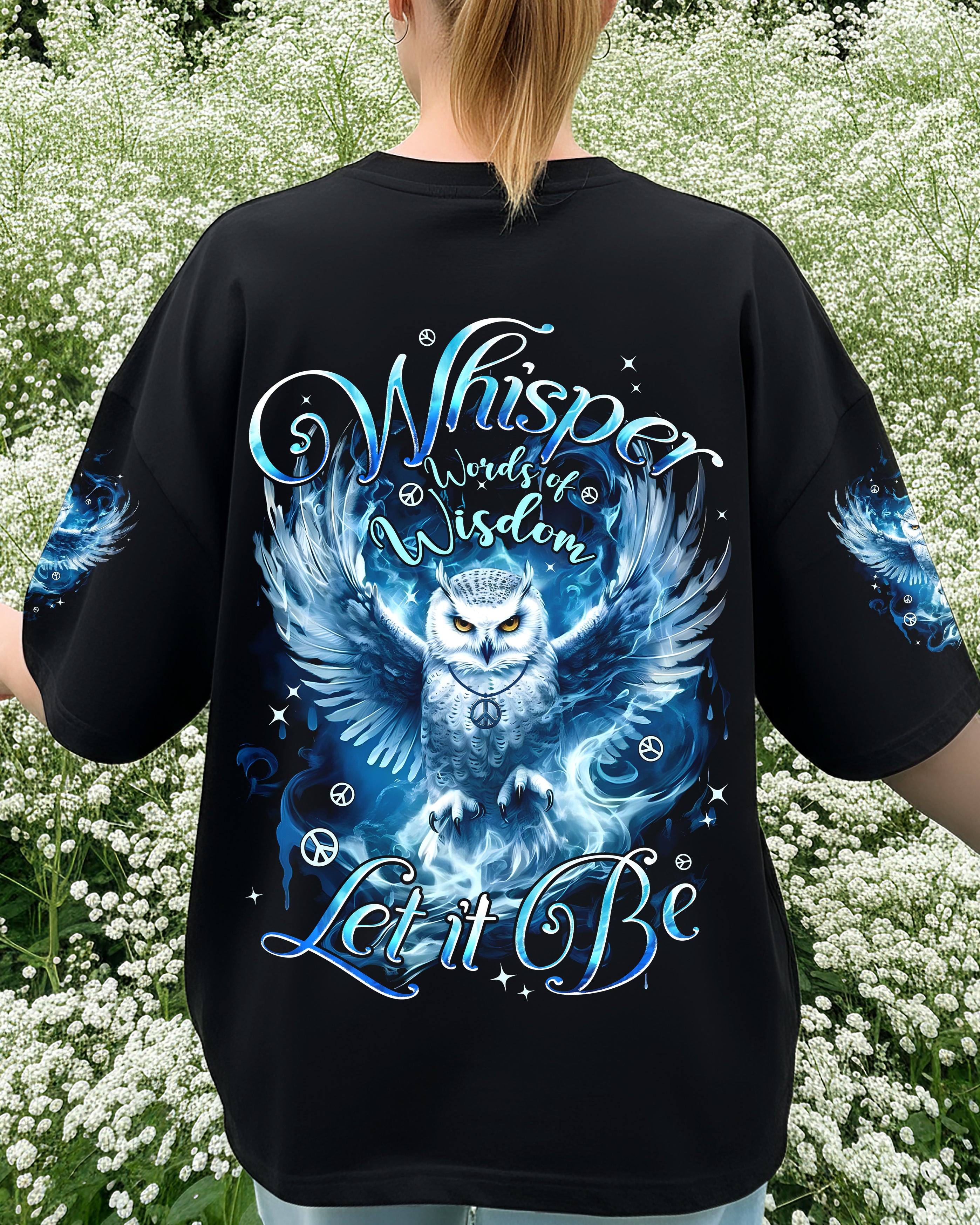 WHISPER WORDS OF WISDOM LET IT BE OWL ALL OVER PRINT - TYPQ0111251