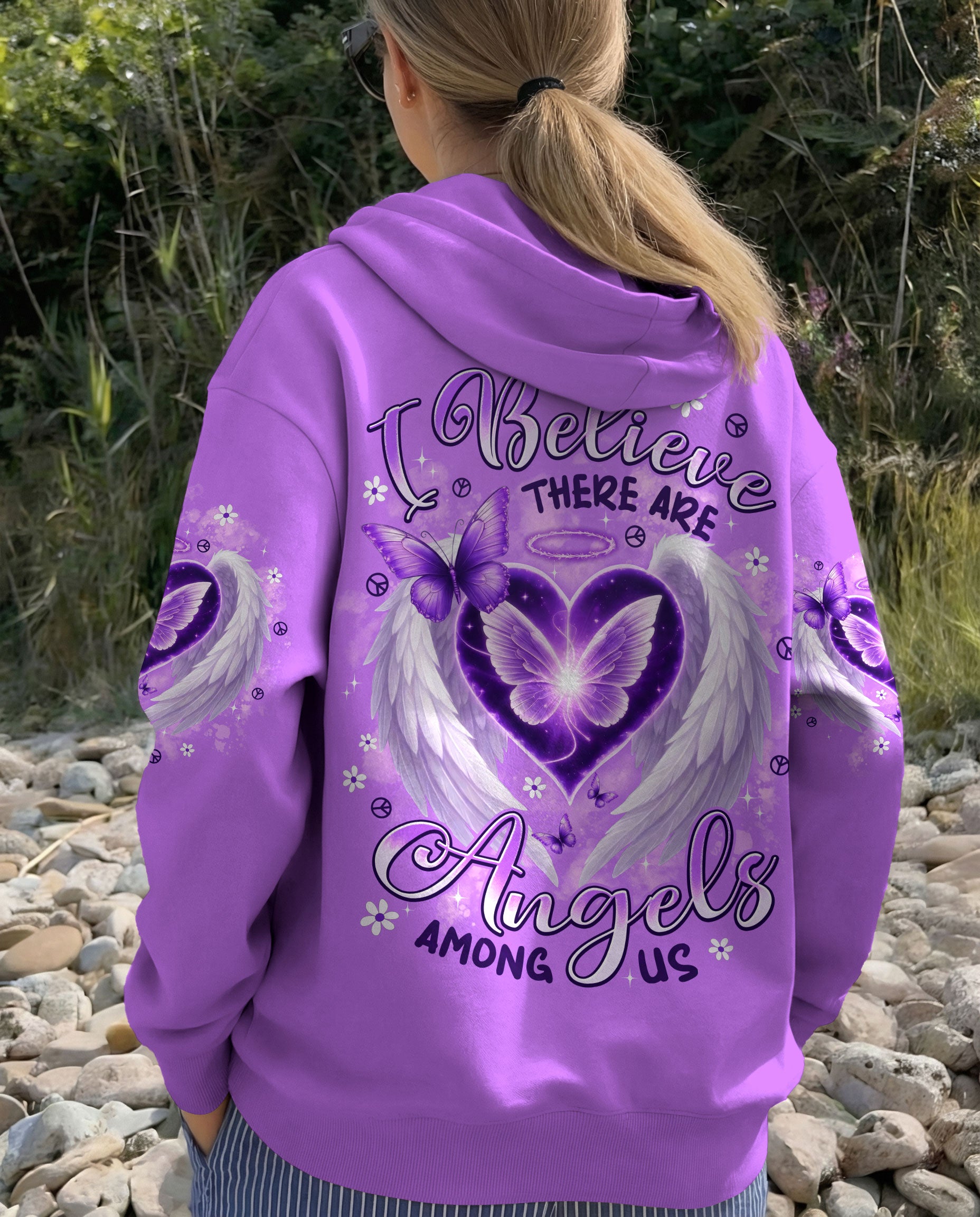 I BELIEVE THERE ARE ANGELS AMONG US ALL OVER PRINT - TYPQ0203262