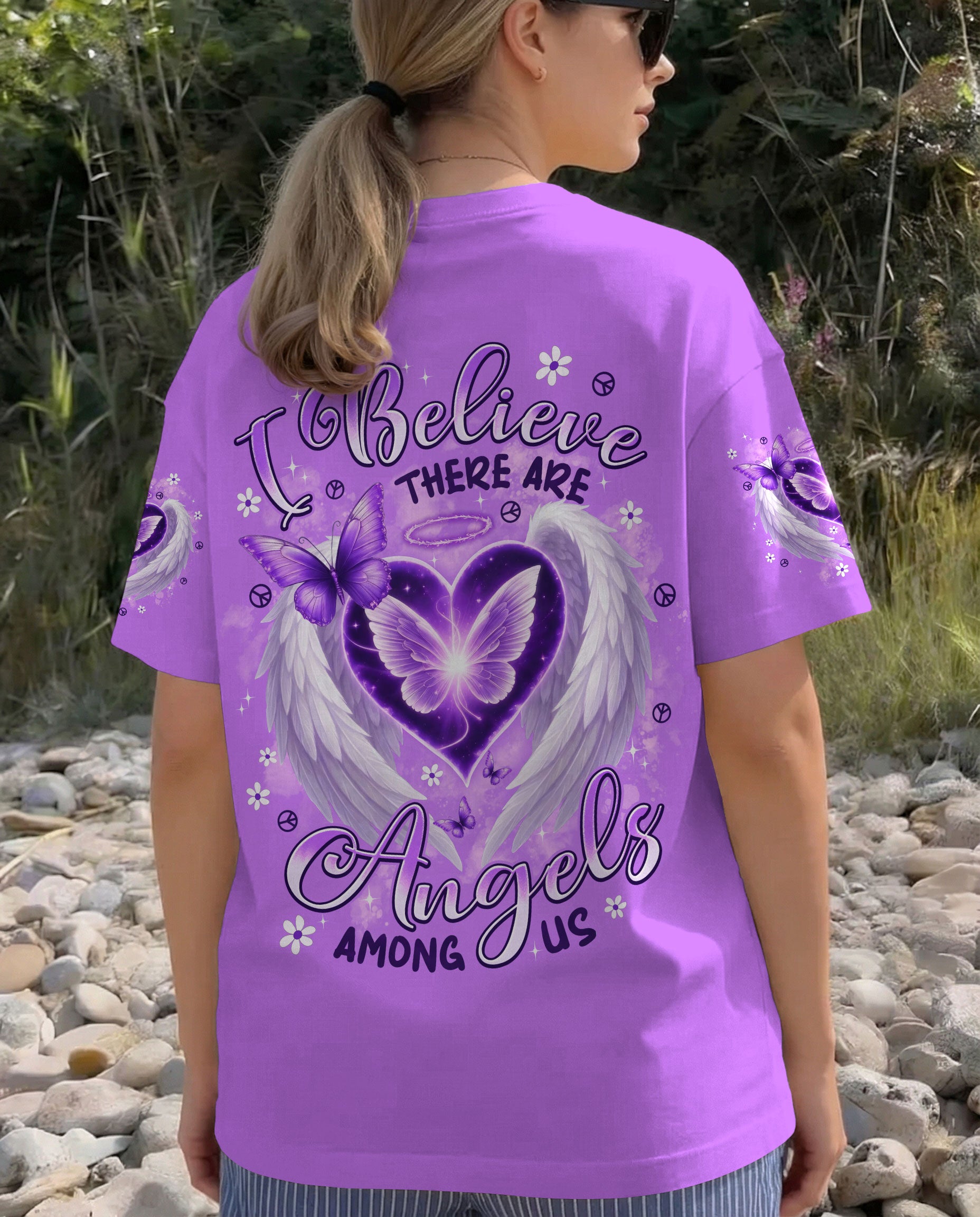 I BELIEVE THERE ARE ANGELS AMONG US ALL OVER PRINT - TYPQ0203262