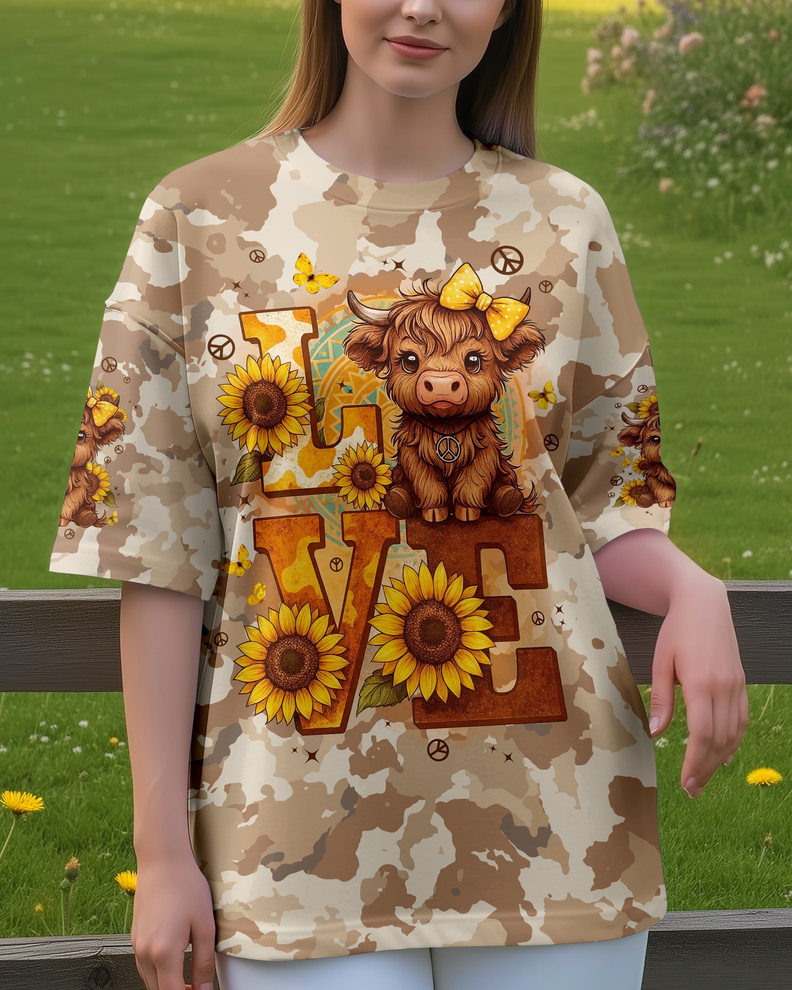 LOVE COW CAMO ALL OVER PRINT - TYPQ0212252