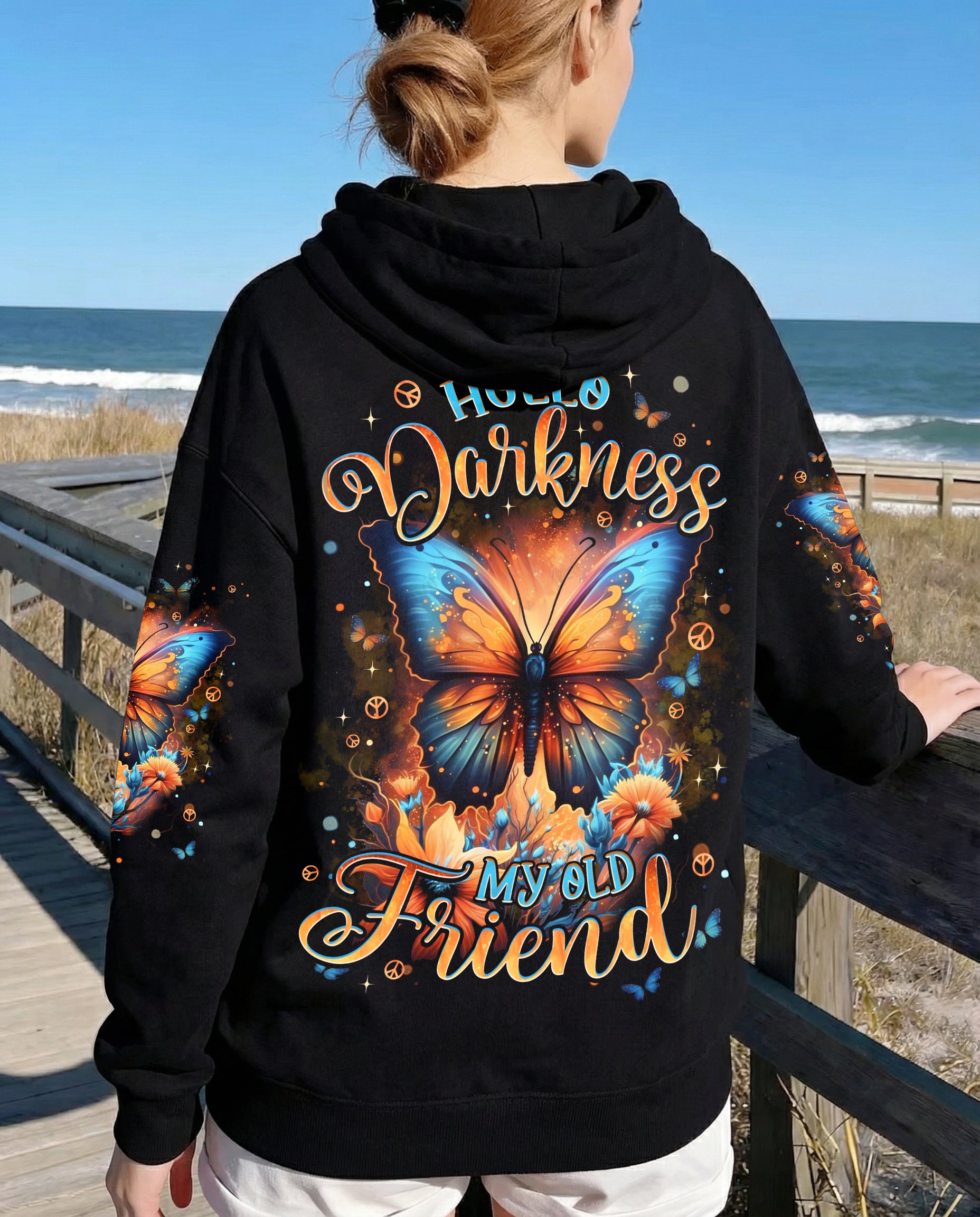 HELLO DARKNESS MY OLD FRIEND BUTTERFLY ALL OVER PRINT - TYPQ0302261