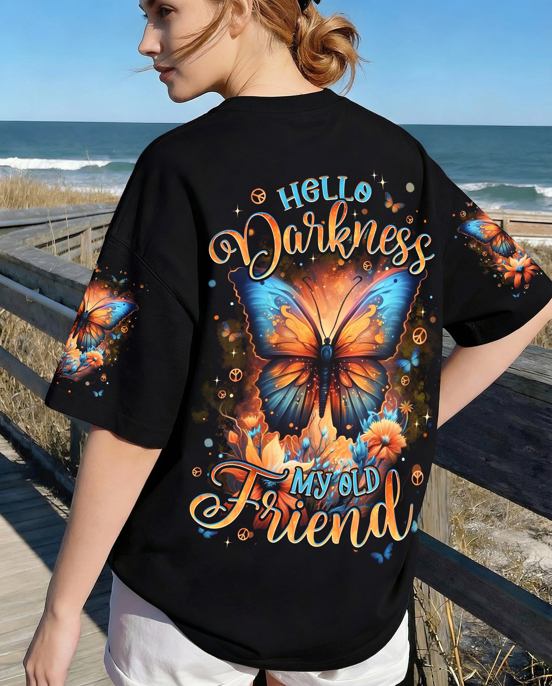 HELLO DARKNESS MY OLD FRIEND BUTTERFLY ALL OVER PRINT - TYPQ0302261