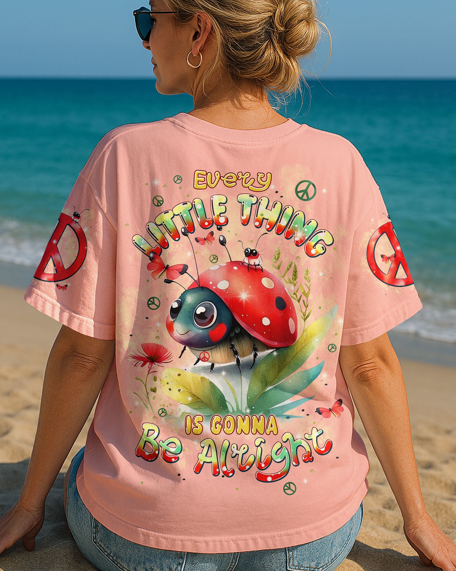 EVERY LITTLE THING IS GONNA BE ALRIGHT LADY BUG ALL OVER PRINT - TYPQ0306242