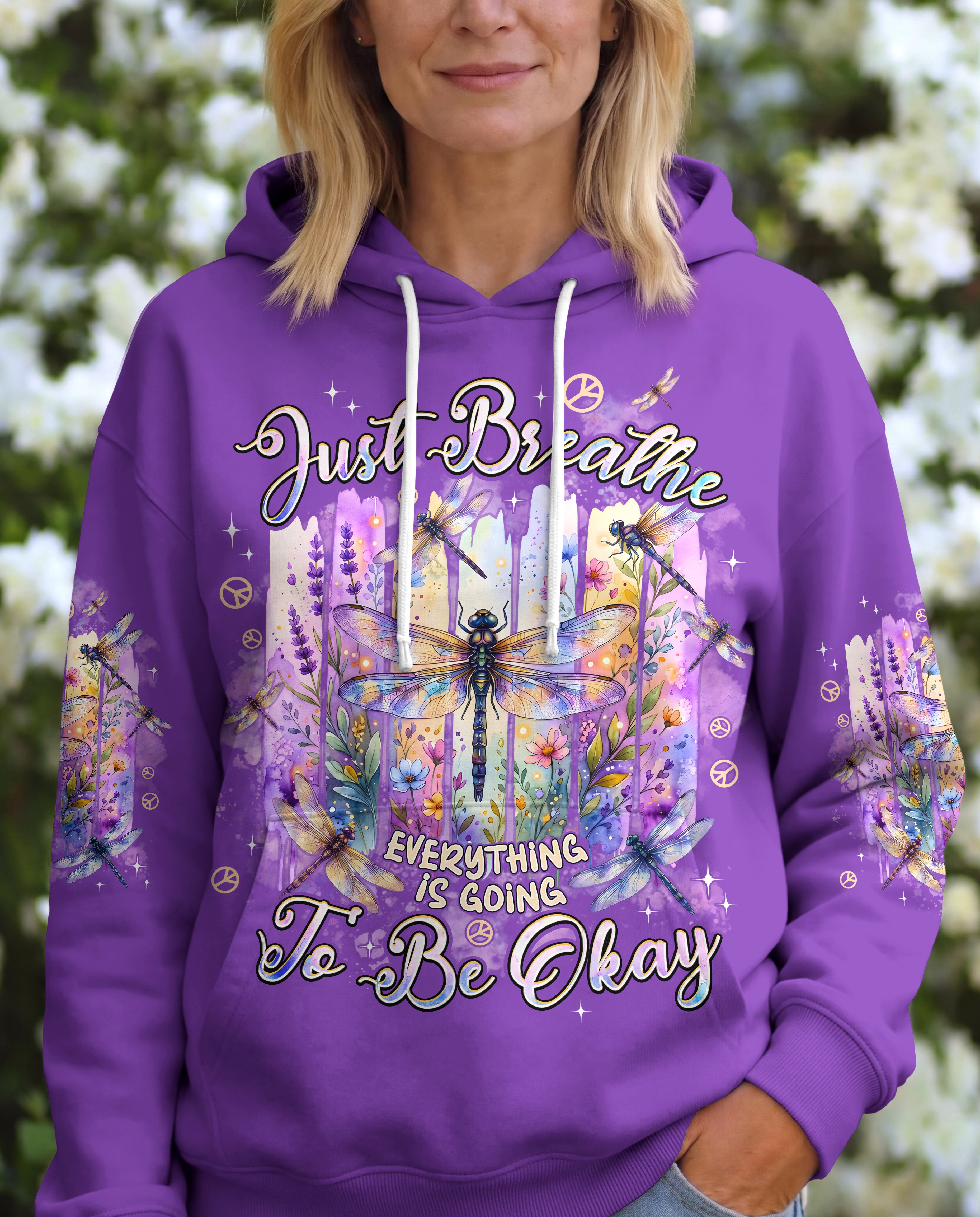 JUST BREATHE DRAGONFLY ALL OVER PRINT - TYPQ0406261