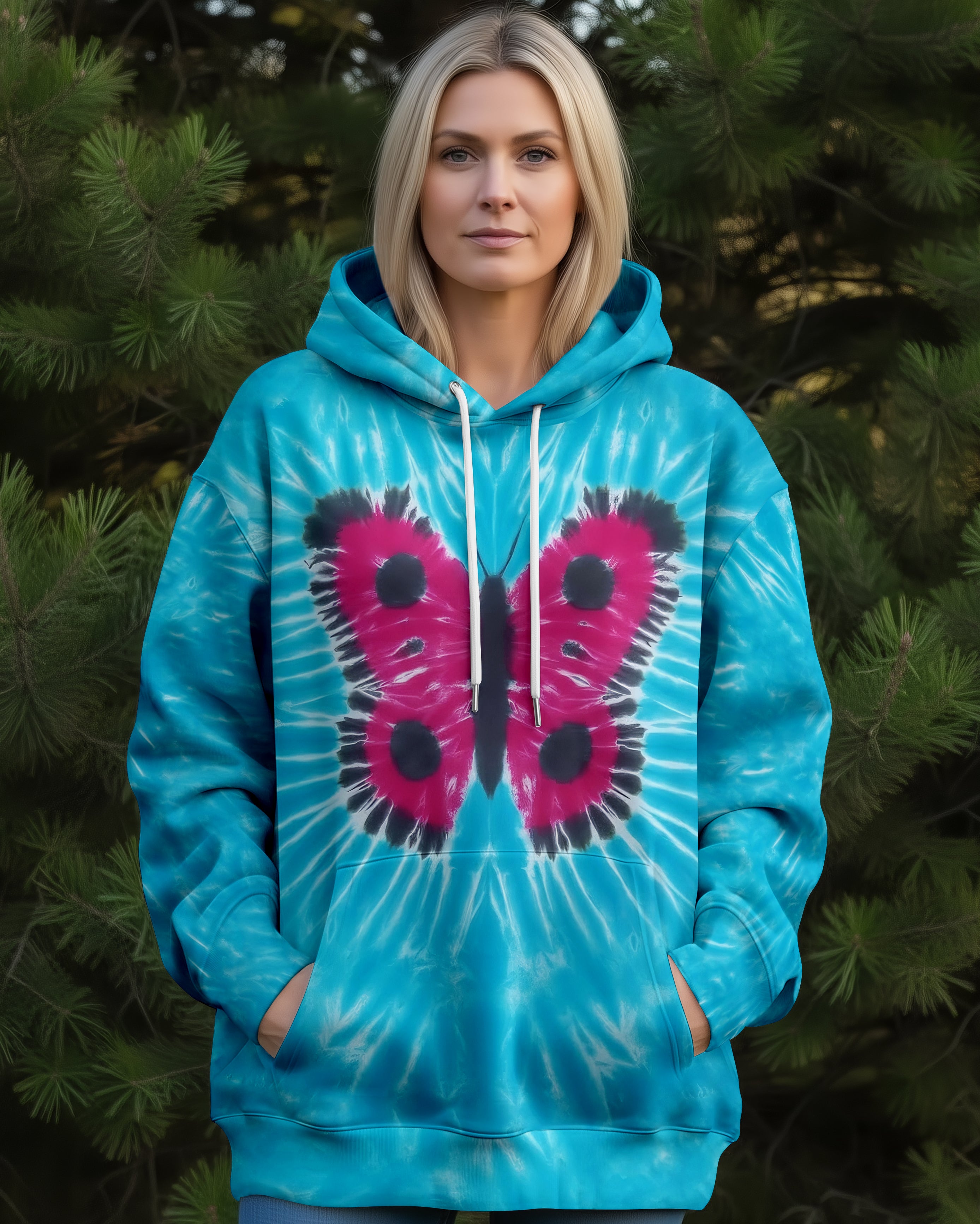 BUTTERFLY TIE DYE ALL OVER PRINT - TYPQ0412252