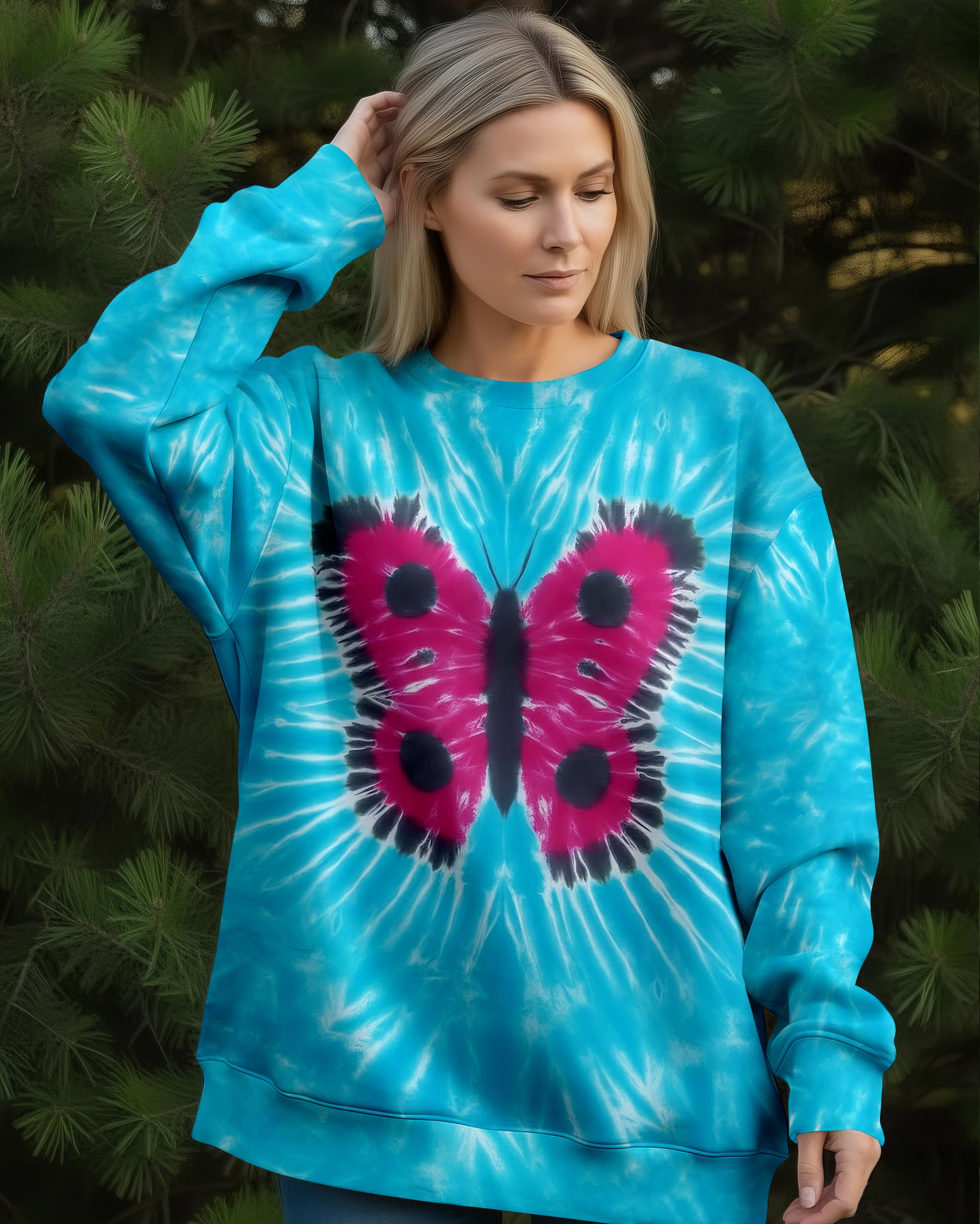 BUTTERFLY TIE DYE ALL OVER PRINT - TYPQ0412252