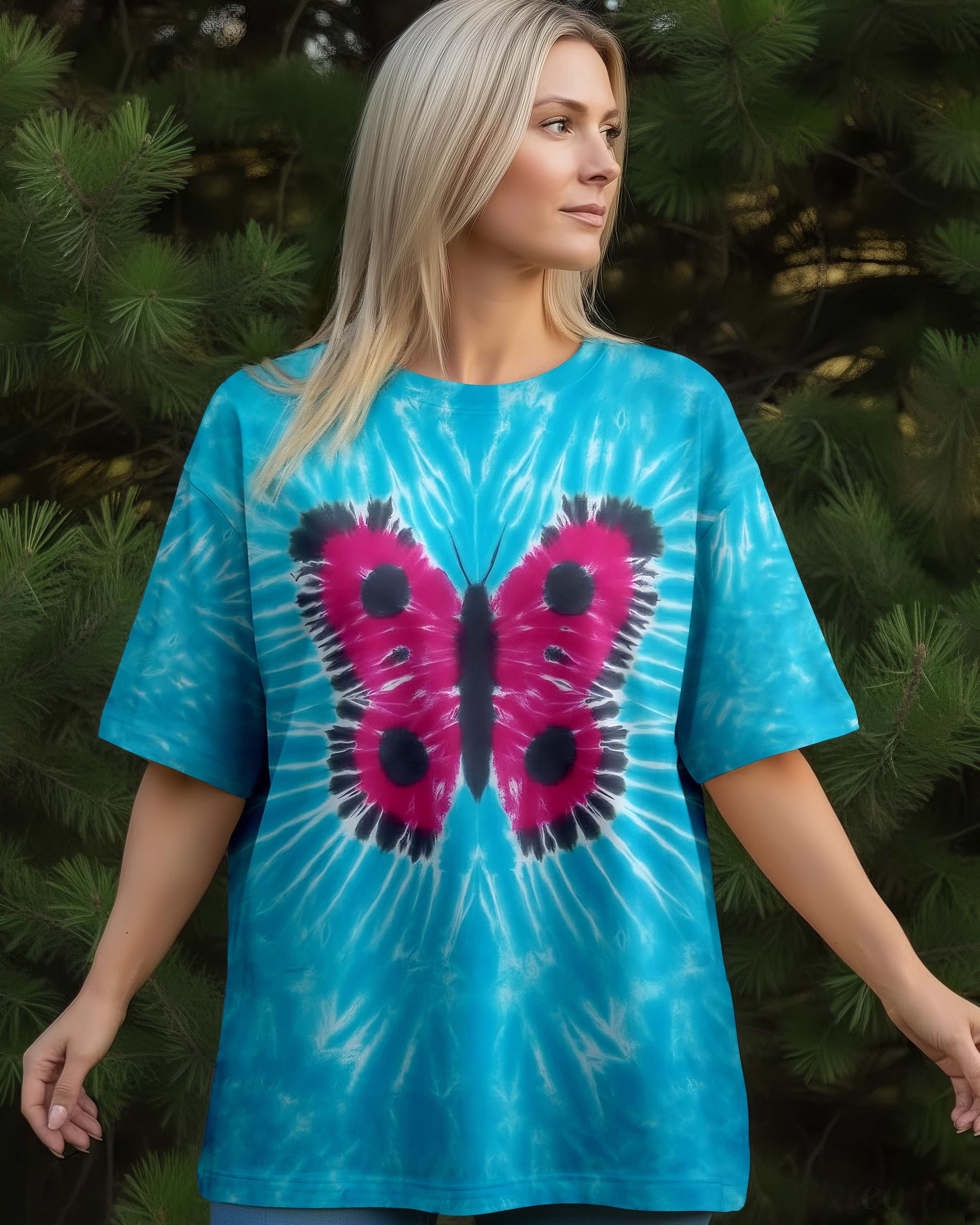 BUTTERFLY TIE DYE ALL OVER PRINT - TYPQ0412252